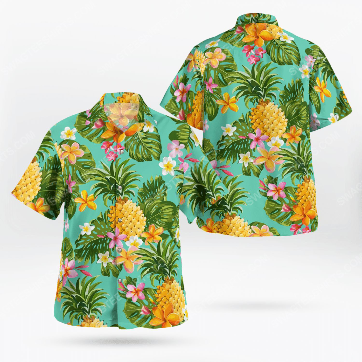 Fruits and flower tropical hawaiian shirt 1 - Copy