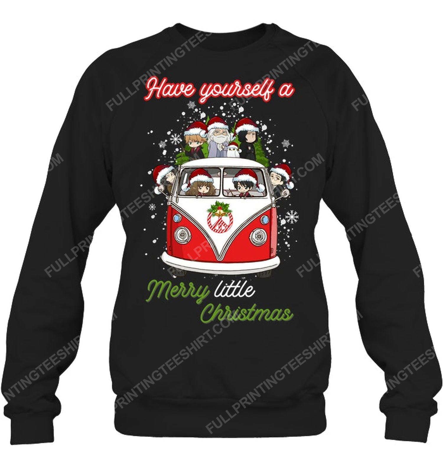 Harry potter characters have yourself a merry little christmas sweatshirt