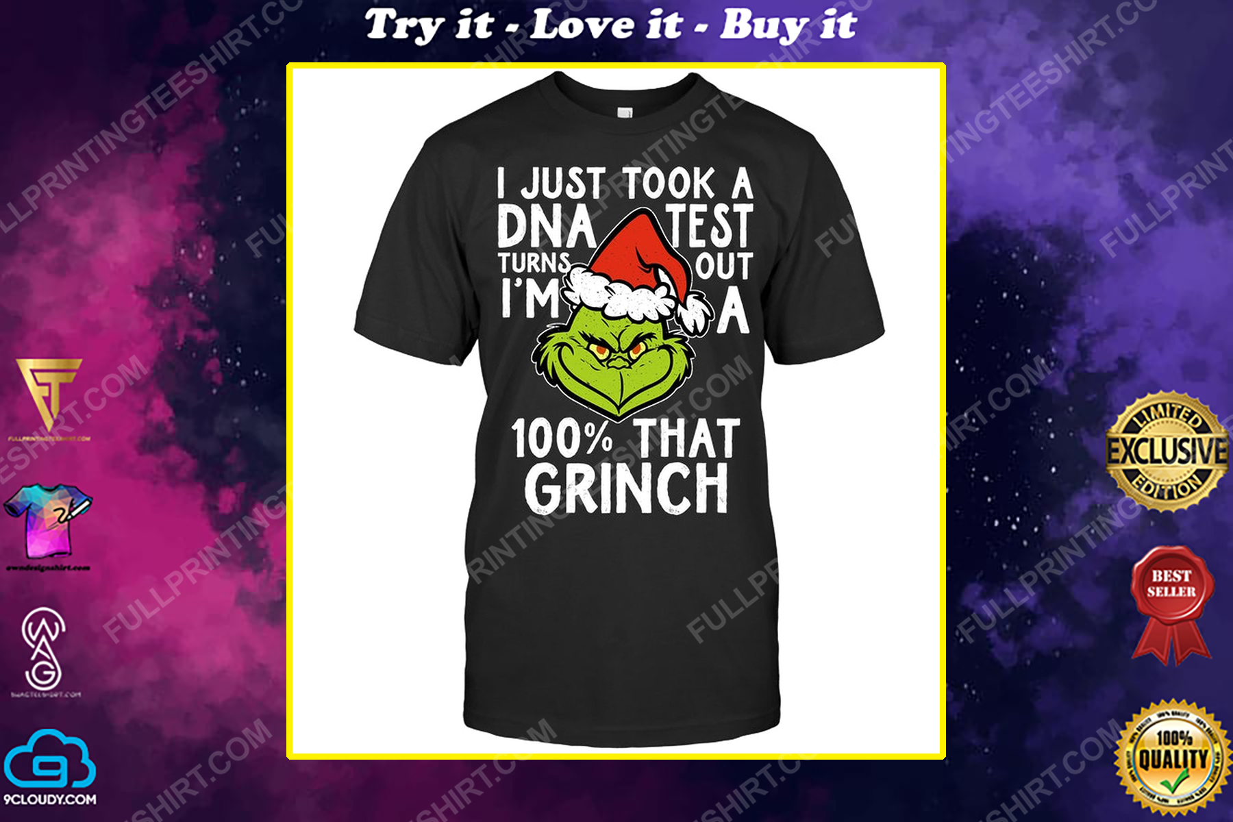 I just took a dna test turns out i'm 100 that grinch shirt