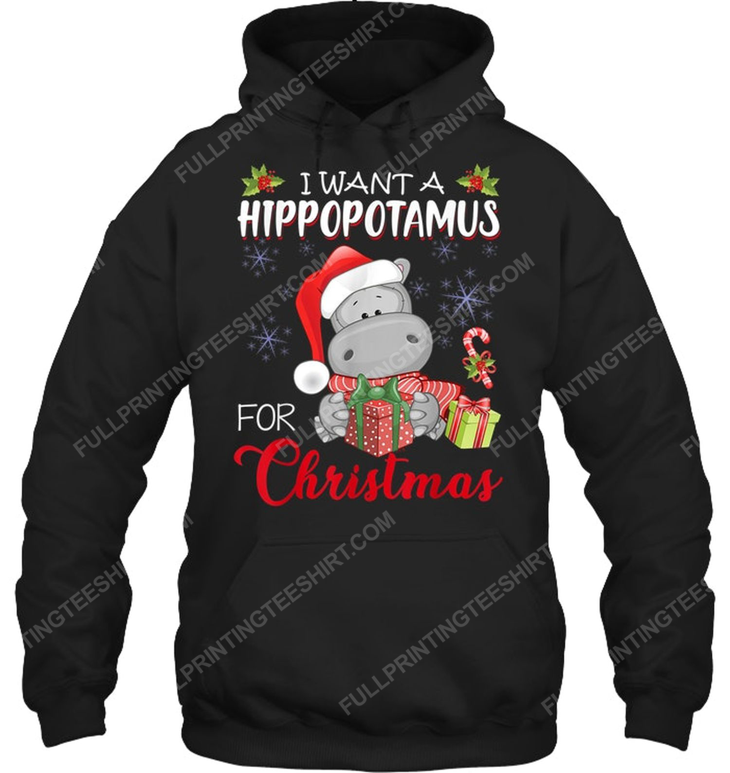 I want a hippopotamus for christmas hoodie