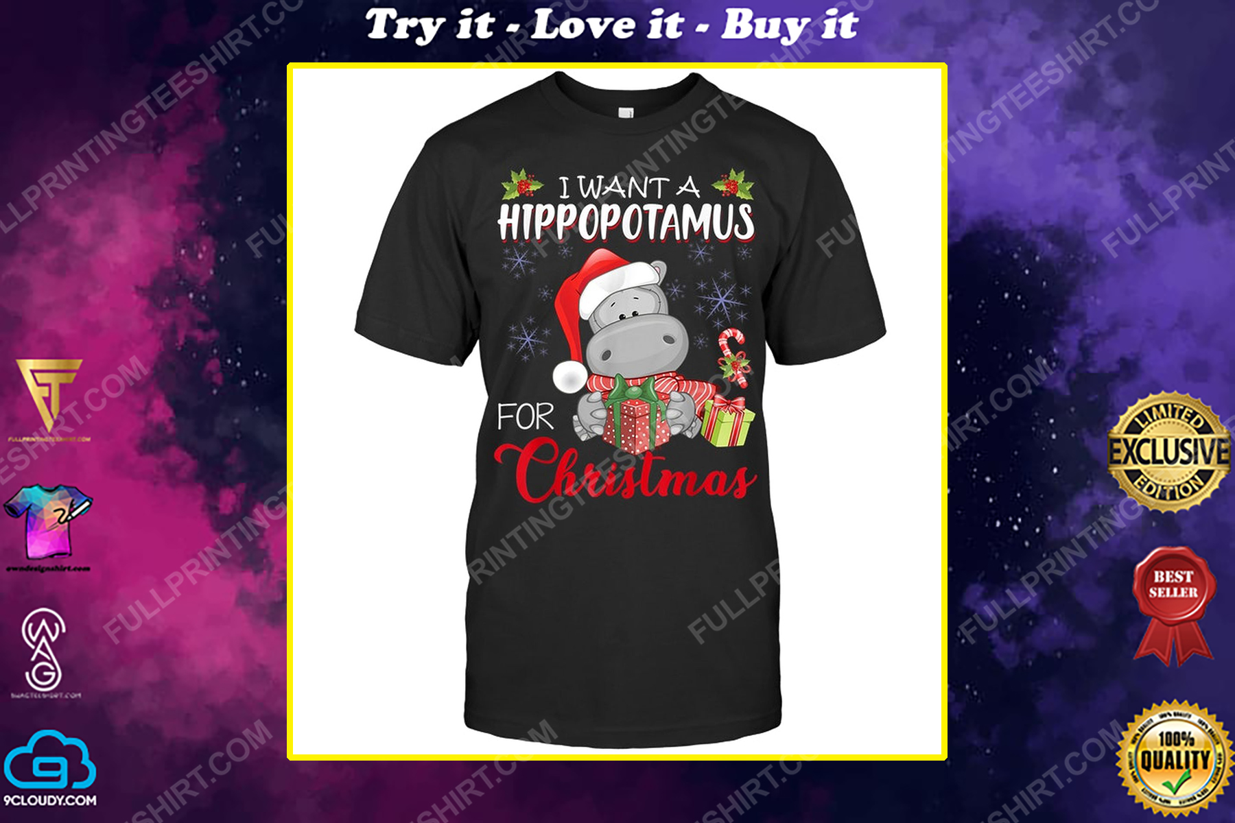 I want a hippopotamus for christmas shirt