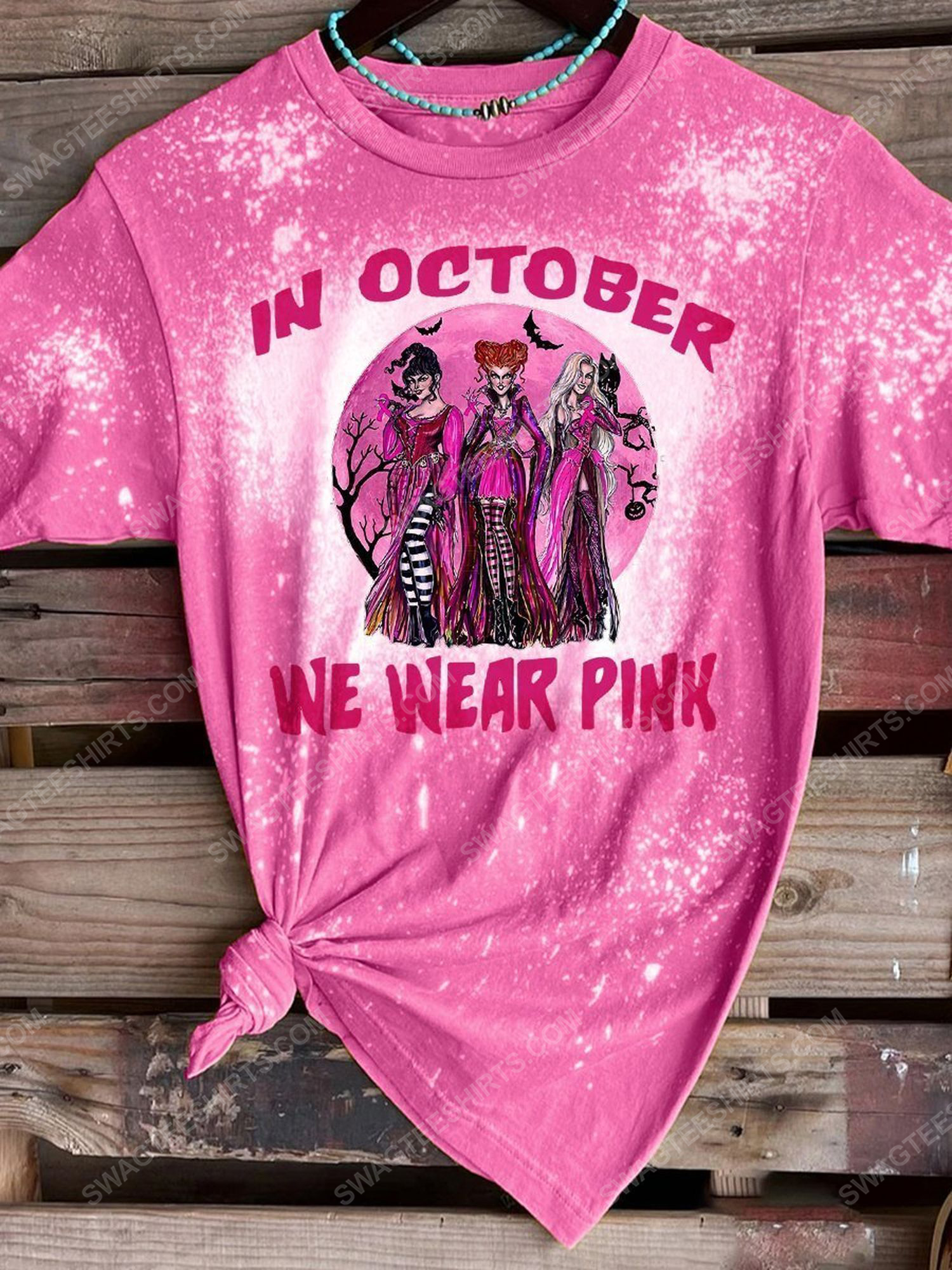 In october we wear pink hocus pocus breast cancer bleached shirt 1 - Copy (2)