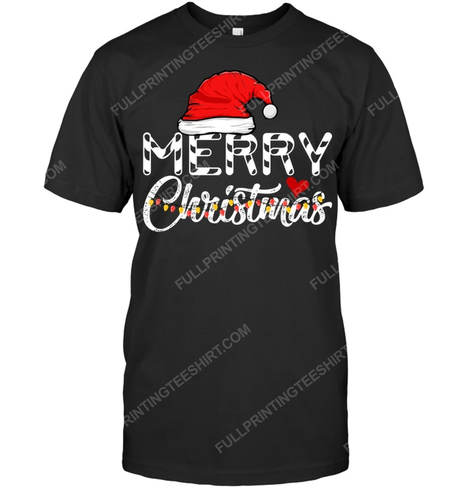 Merry christmas 2021 with christmas light tshirt