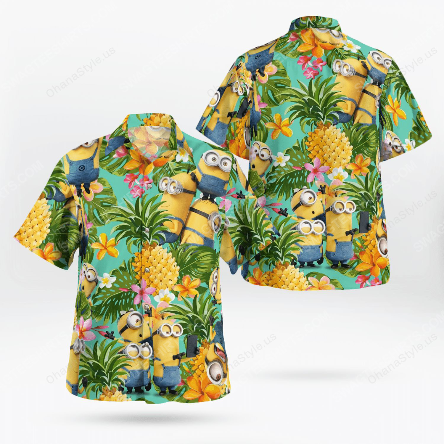 Minion tropical hawaiian shirt 1 - Copy