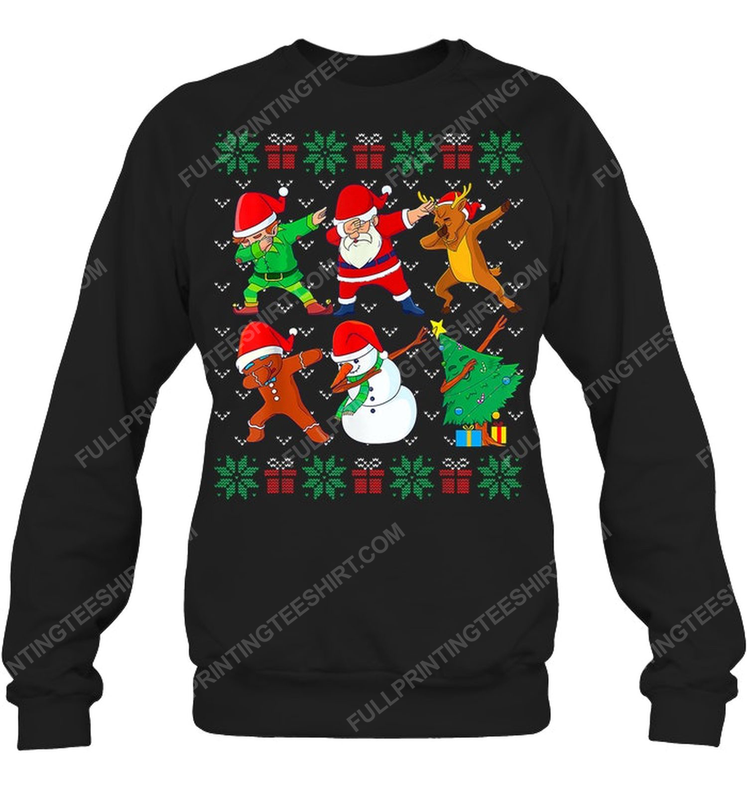 Santa dab squad christmas night sweatshirt