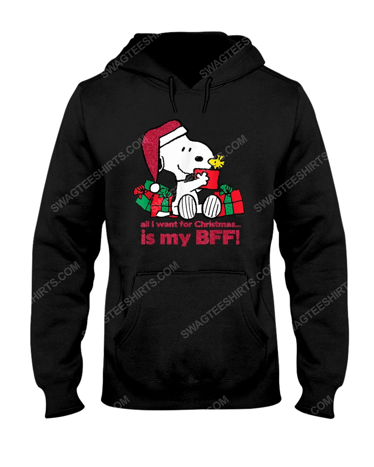 Snoopy all i want for christmas is my bff hoodie