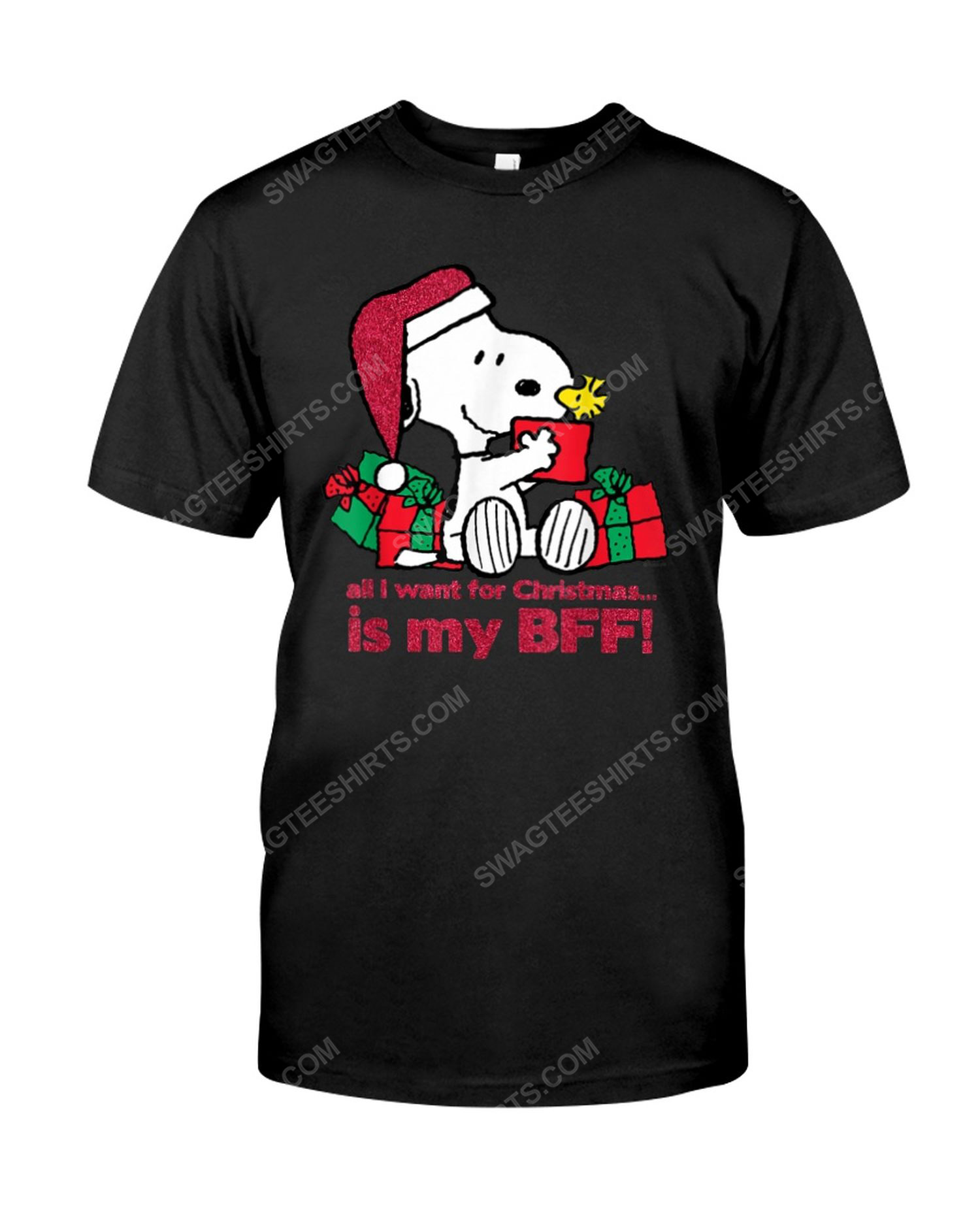 Snoopy all i want for christmas is my bff tshirt