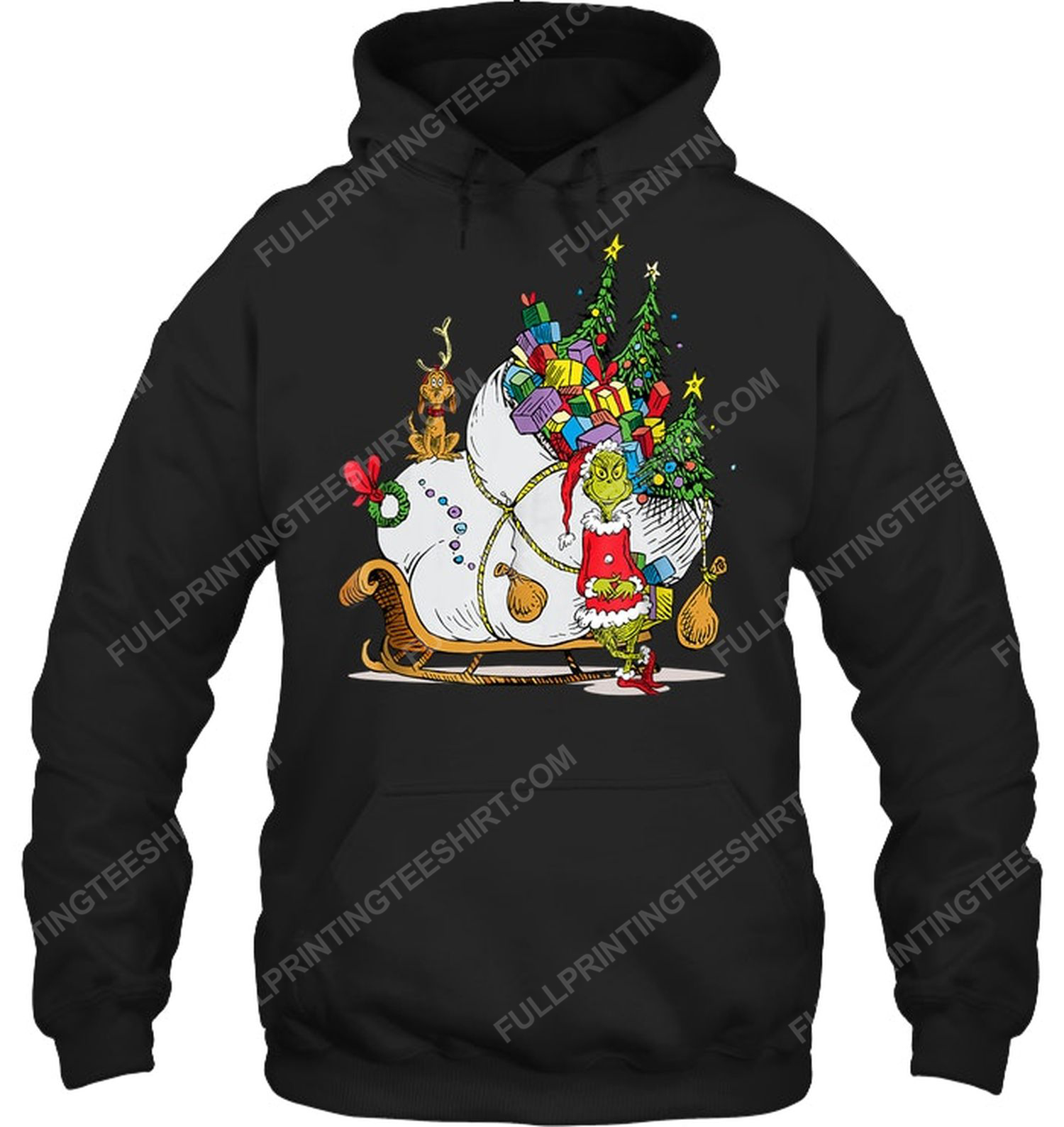 The grinch and christmas gifts hoodie