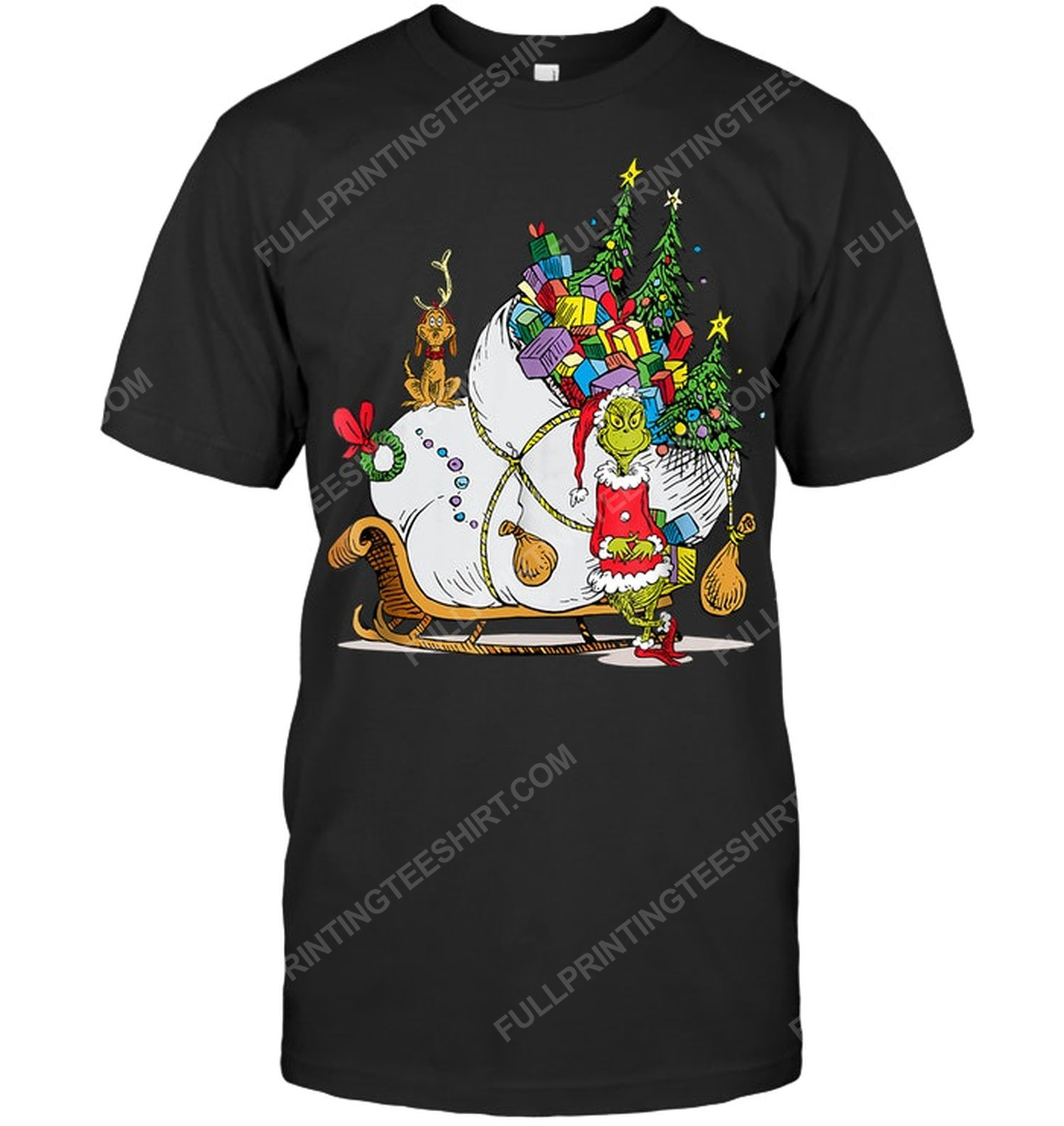 The grinch and christmas gifts tshirt