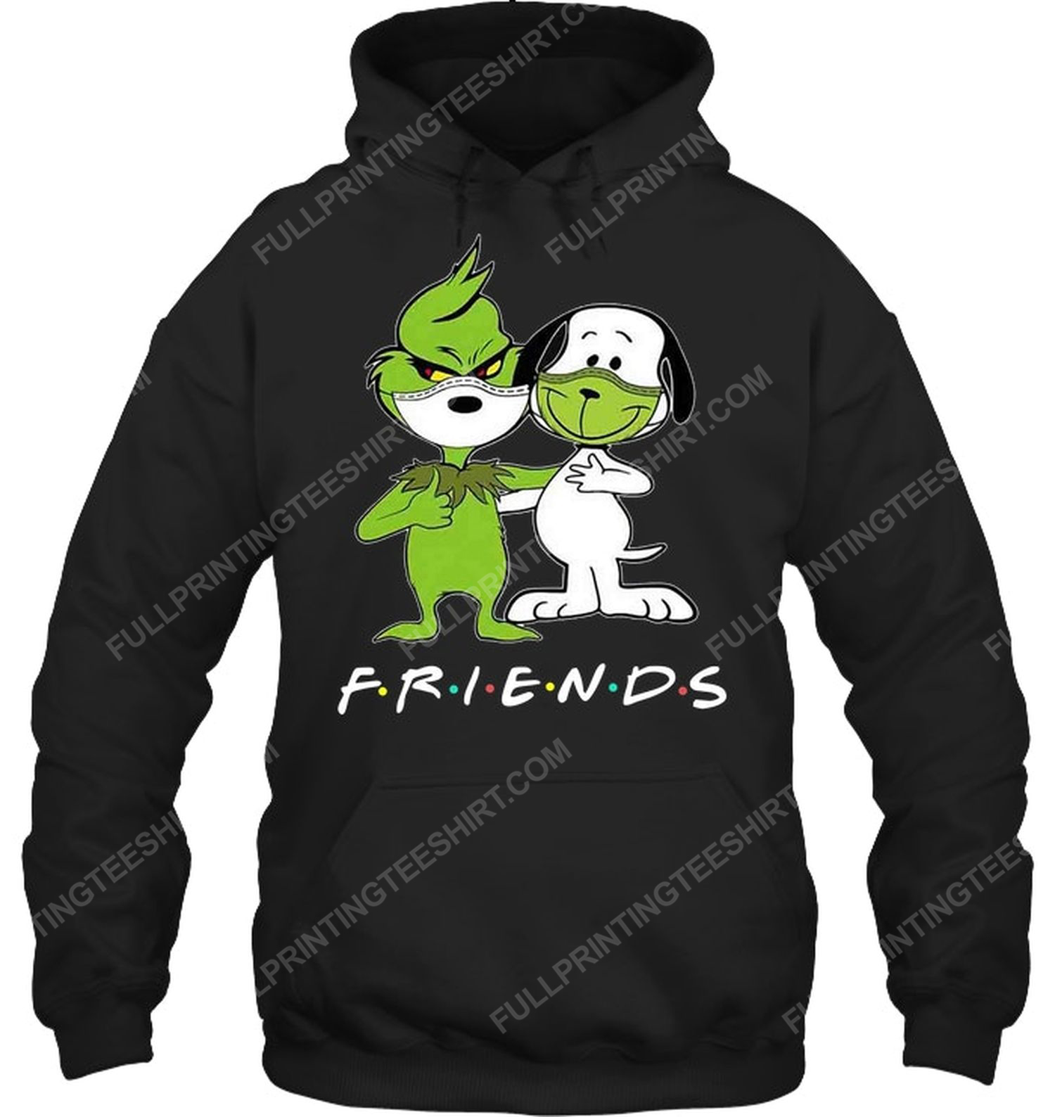 The grinch and snoopy friends tv show hoodie