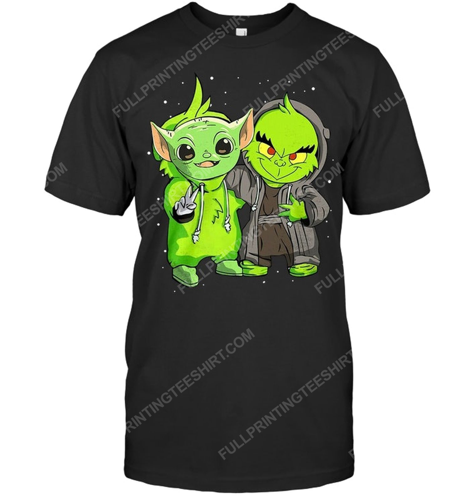 The grinch and yoda friends tv show tshirt