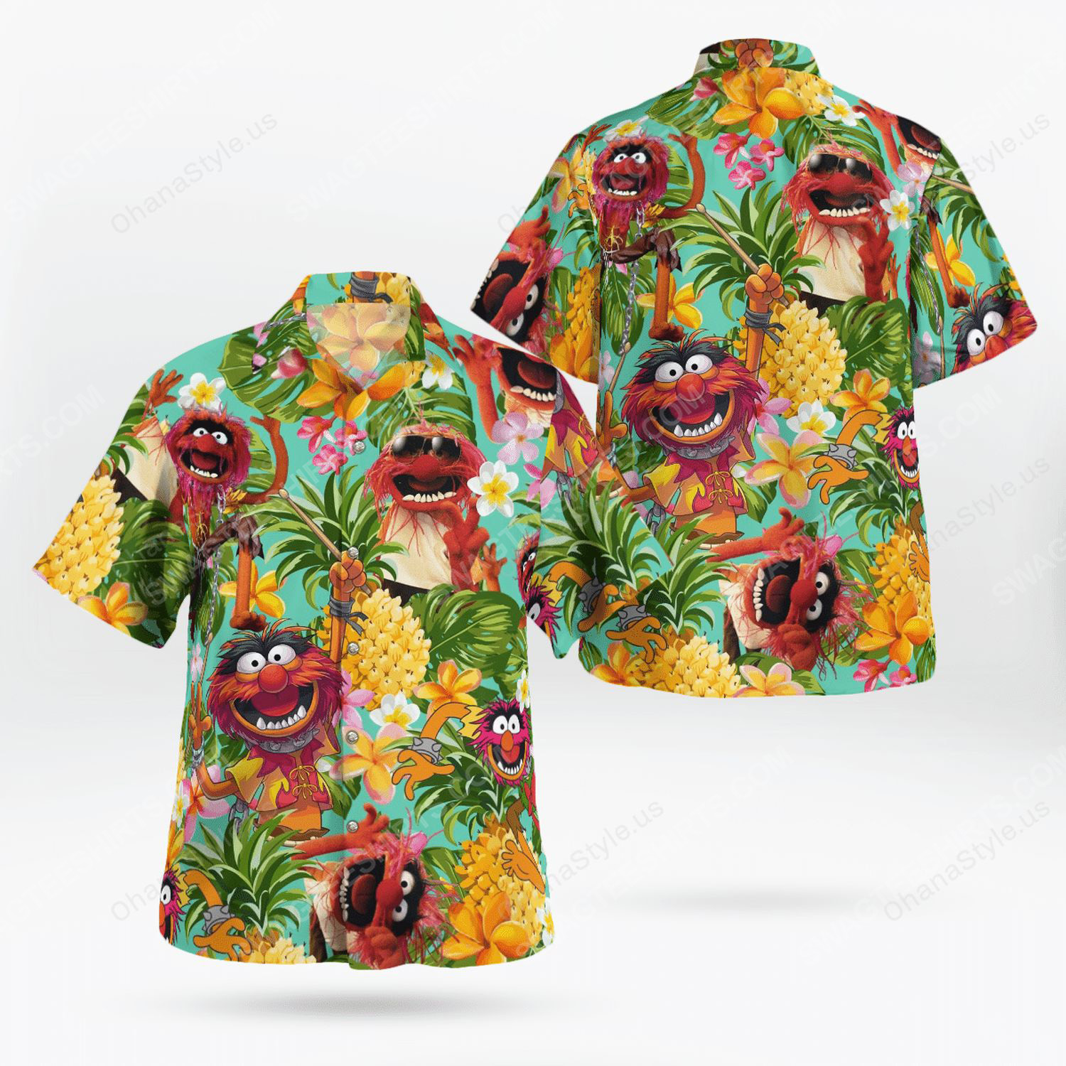 The muppet show animal tropical hawaiian shirt 1