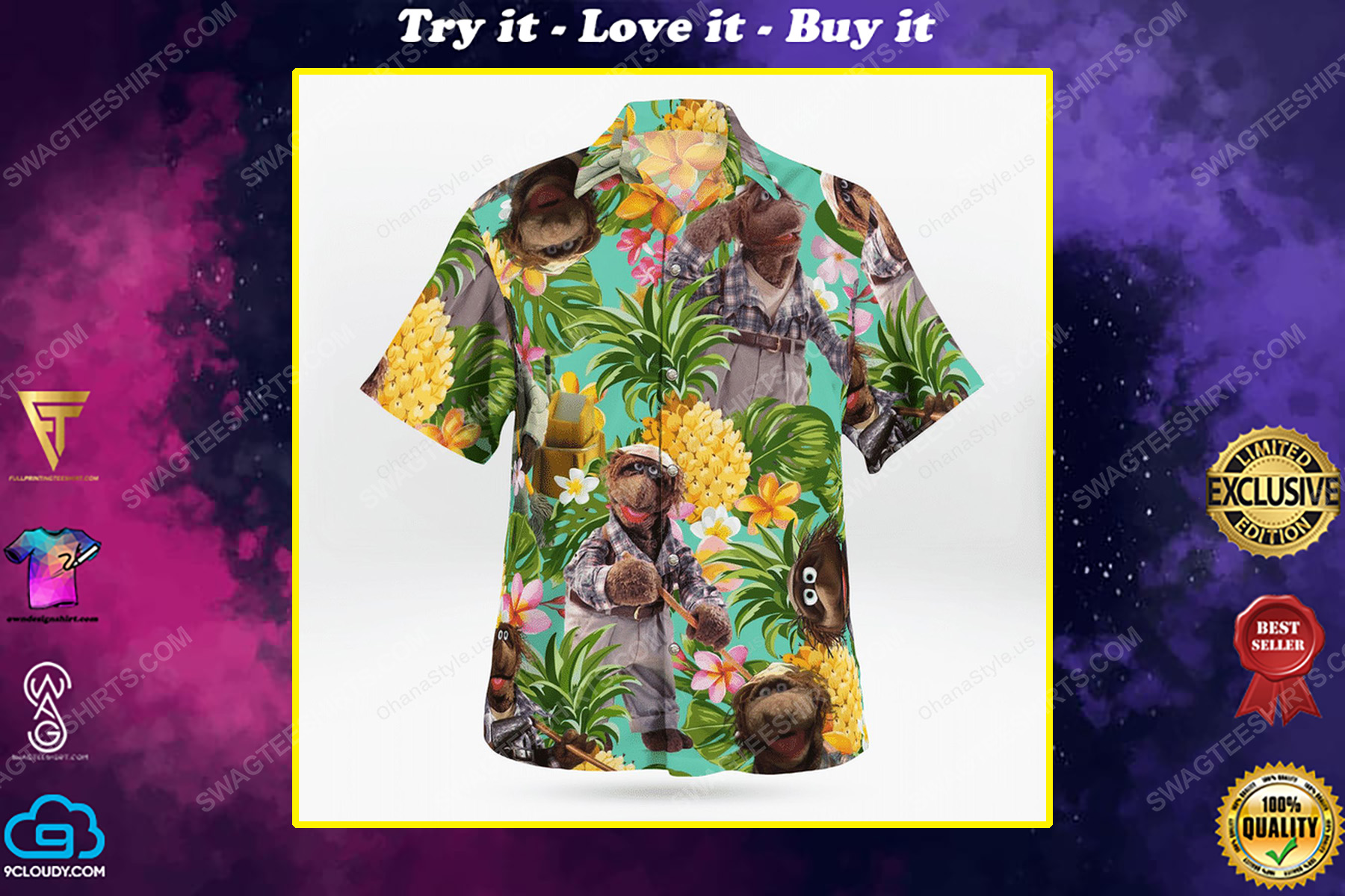 The muppet show beauregard hawaiian shirt