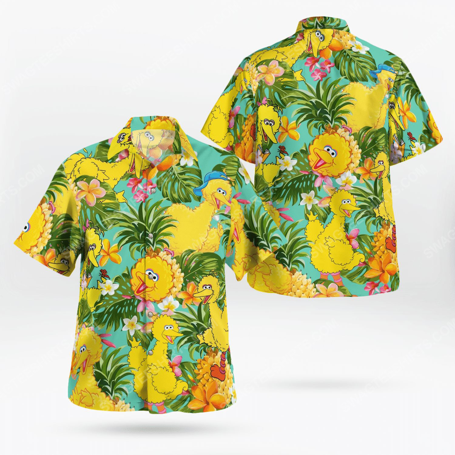 The muppet show big bird hawaiian shirt 1