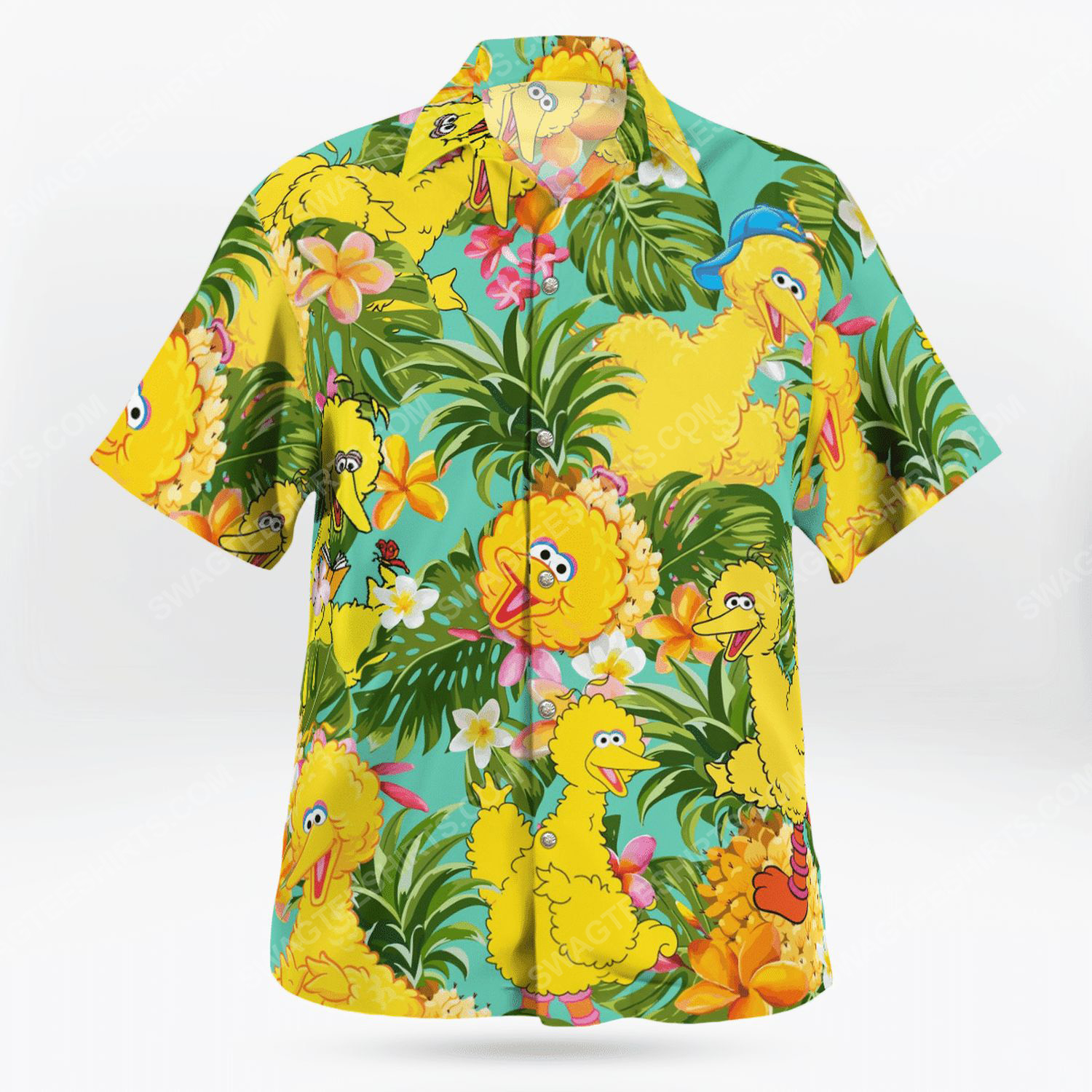 The muppet show big bird hawaiian shirt 2