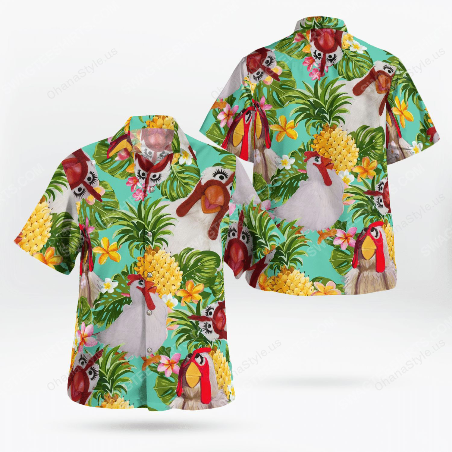The muppet show camilla the chicken hawaiian shirt 1