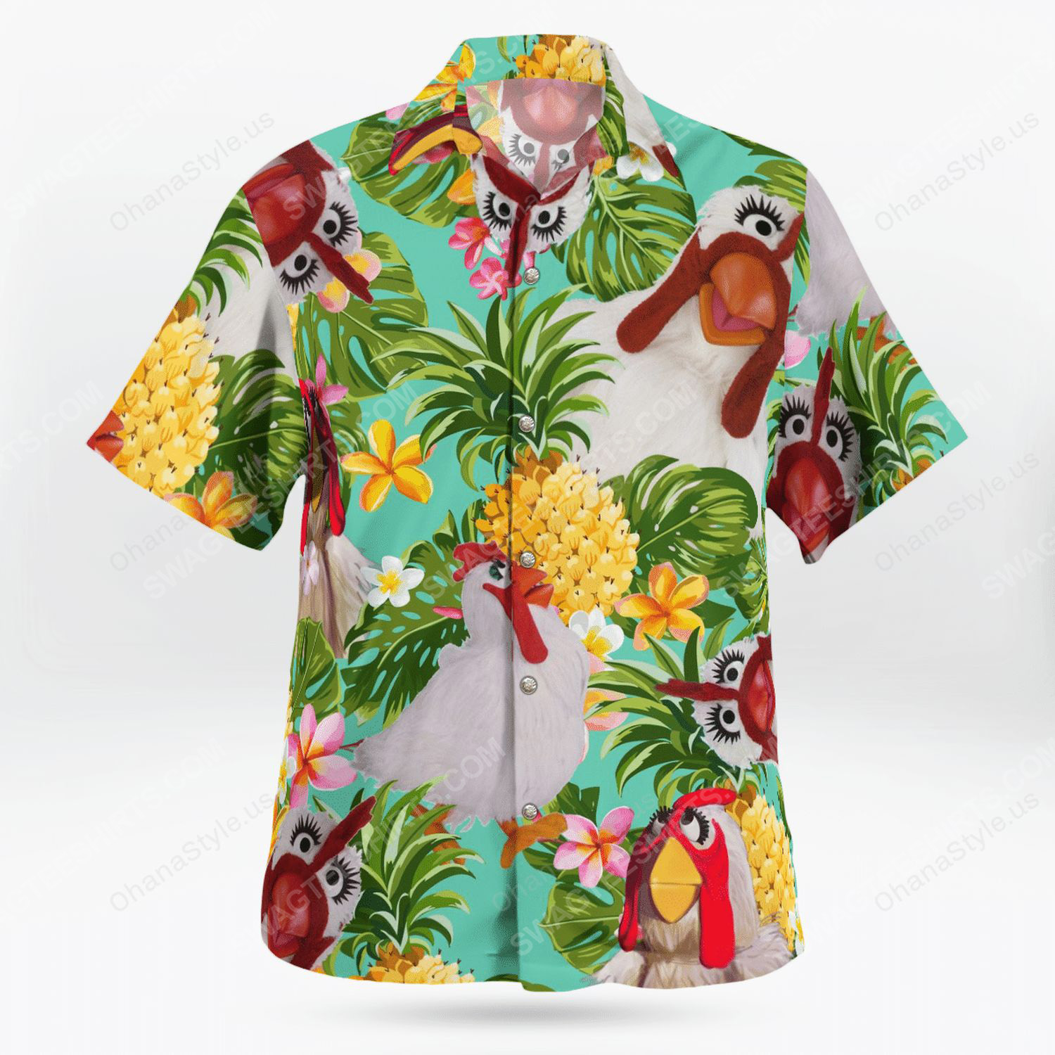 The muppet show camilla the chicken hawaiian shirt 2
