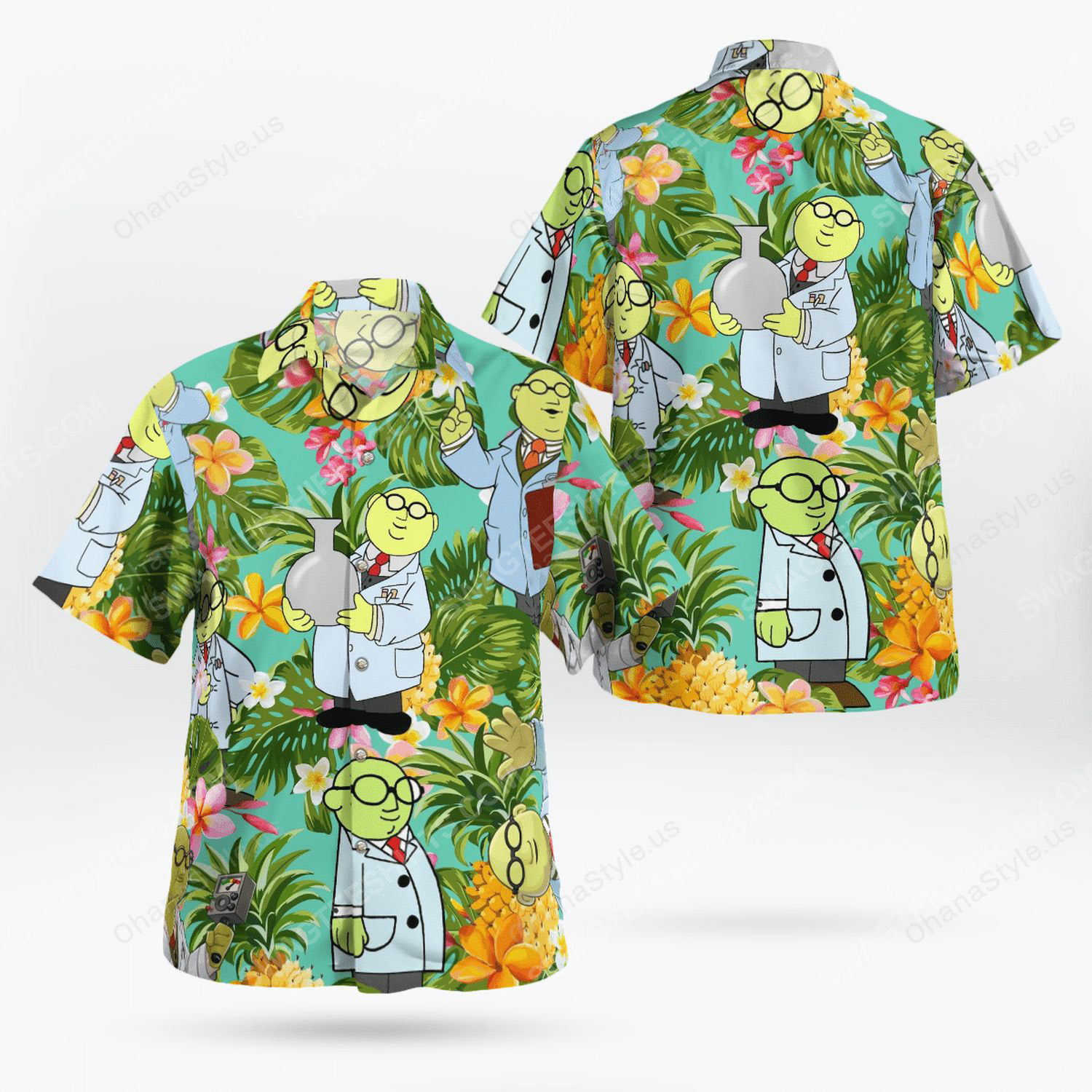 The muppet show dr bunsen honeydew hawaiian shirt 1