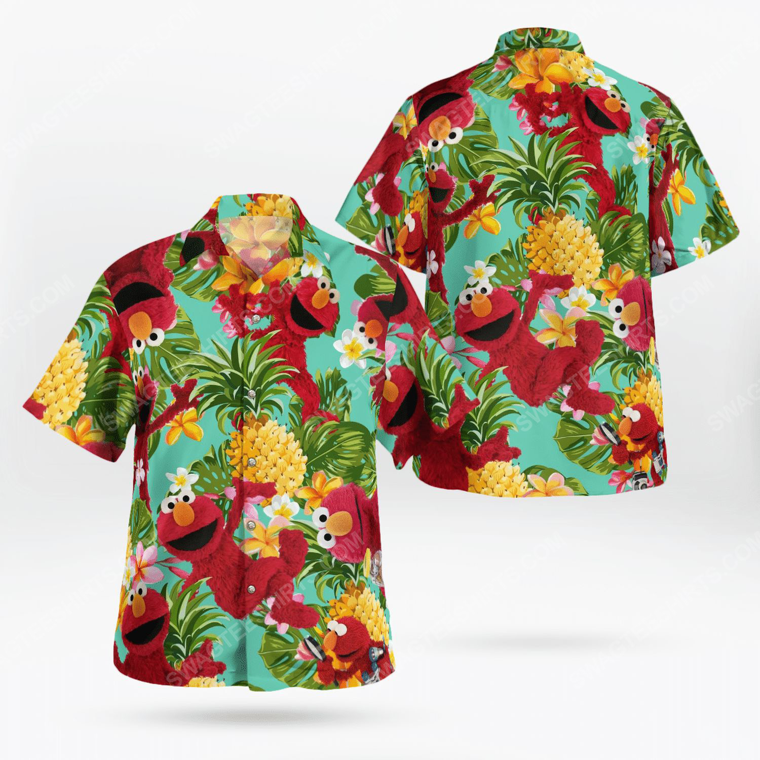The muppet show elmo hawaiian shirt 1