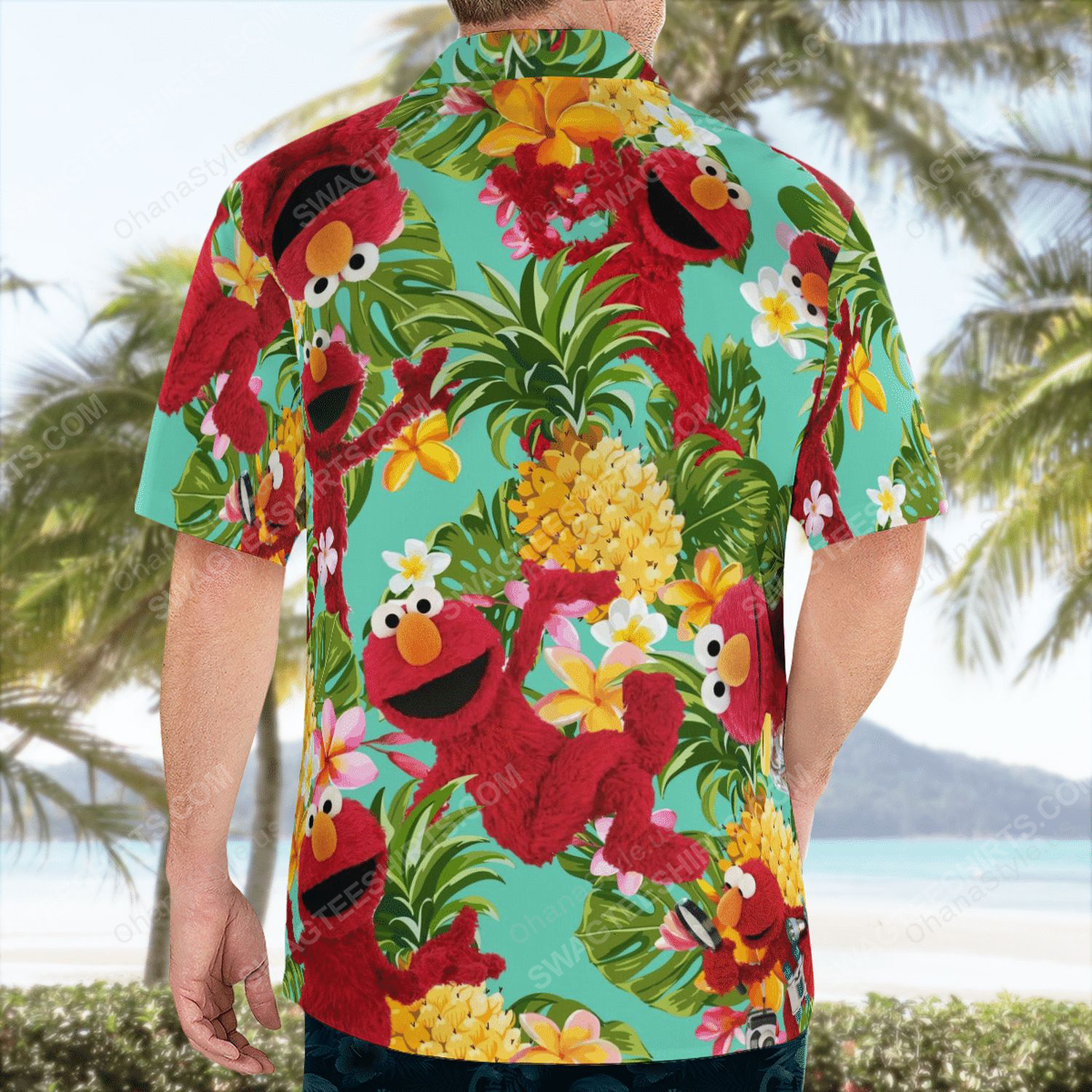 The muppet show elmo hawaiian shirt 4