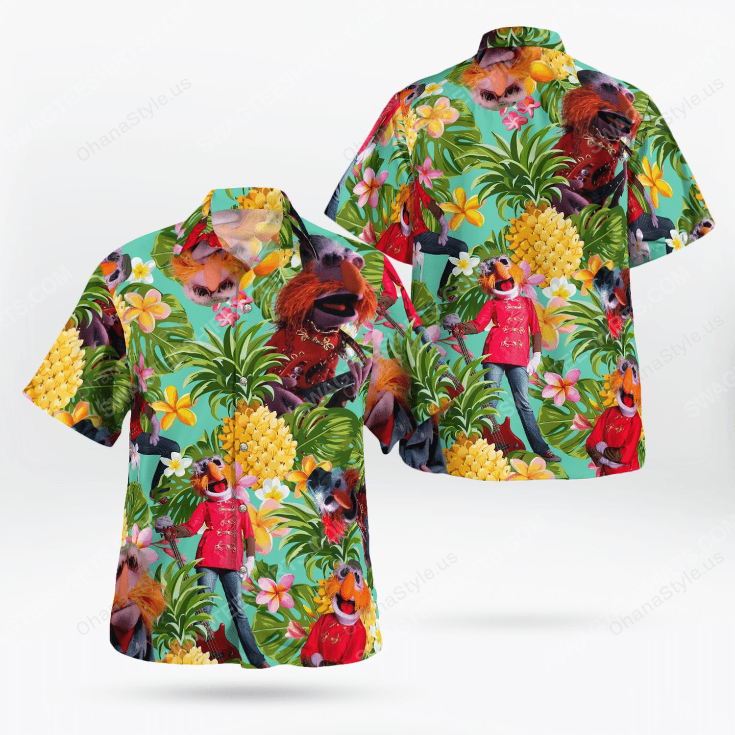 The muppet show floyd pepper tropical hawaiian shirt 1