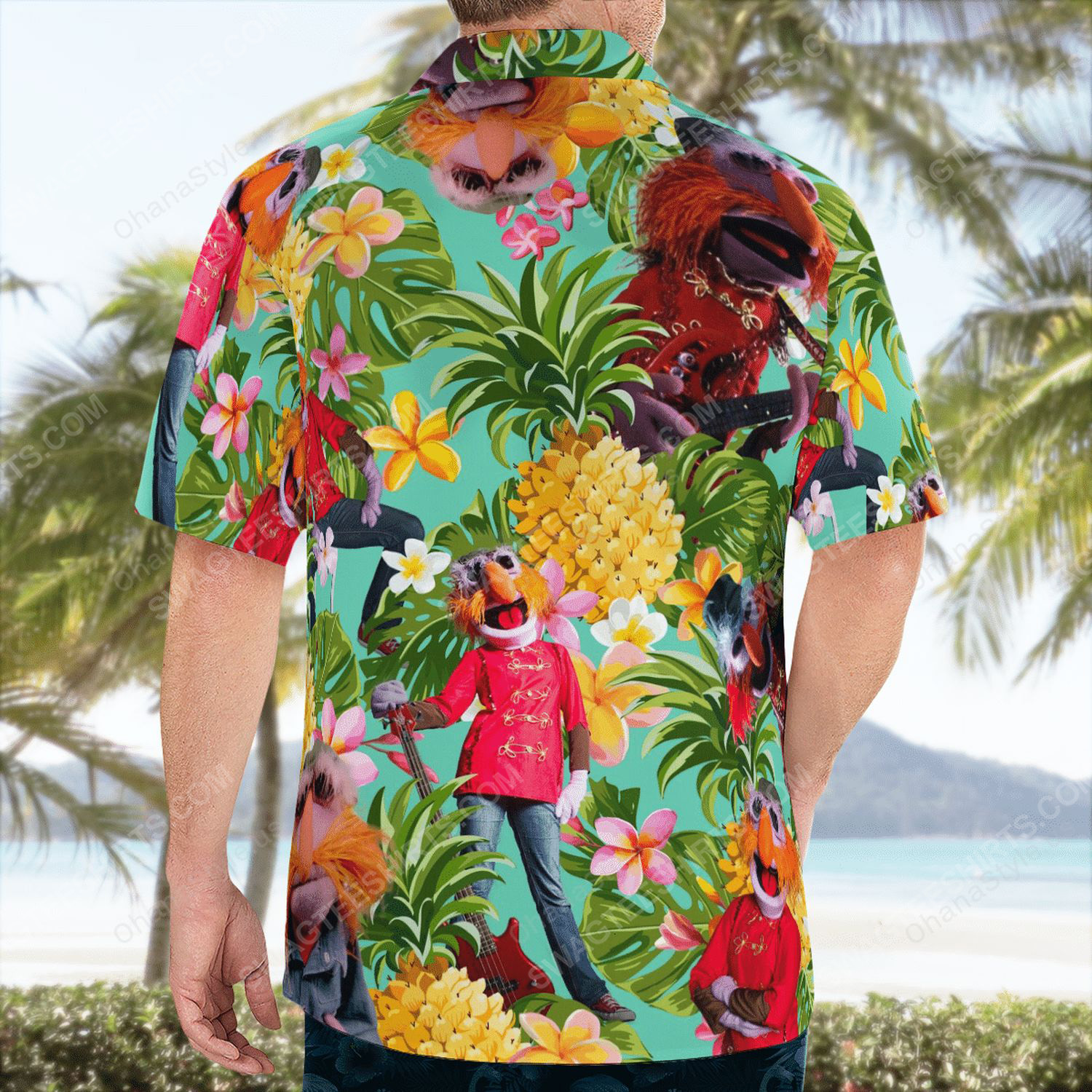The muppet show floyd pepper tropical hawaiian shirt 4