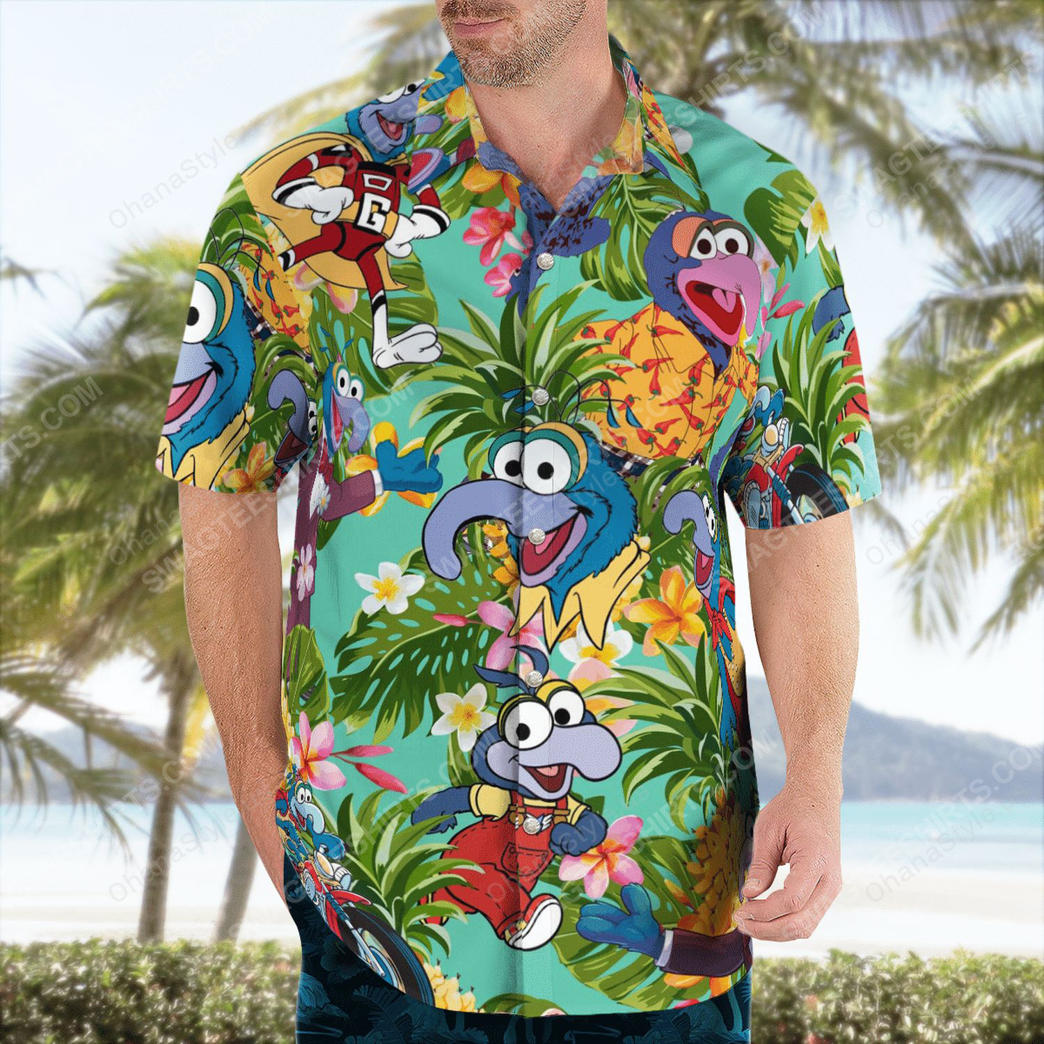 The muppet show gonzo hawaiian shirt 3
