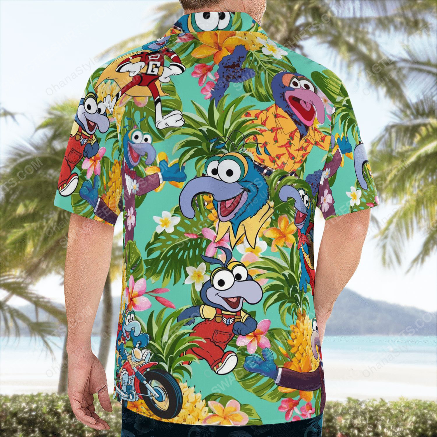 The muppet show gonzo hawaiian shirt 4
