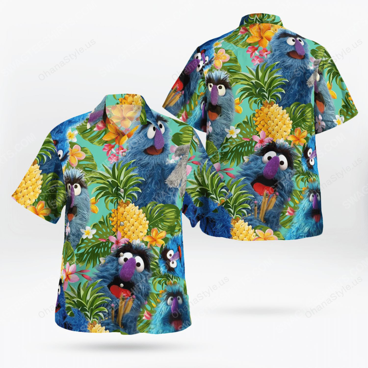 The muppet show herry monster hawaiian shirt 1