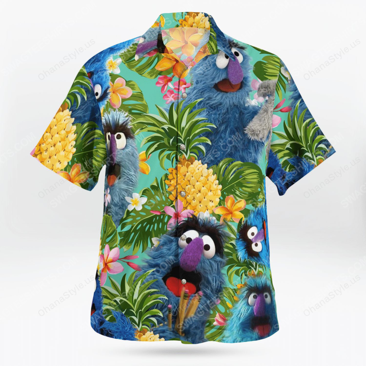 The muppet show herry monster hawaiian shirt 2
