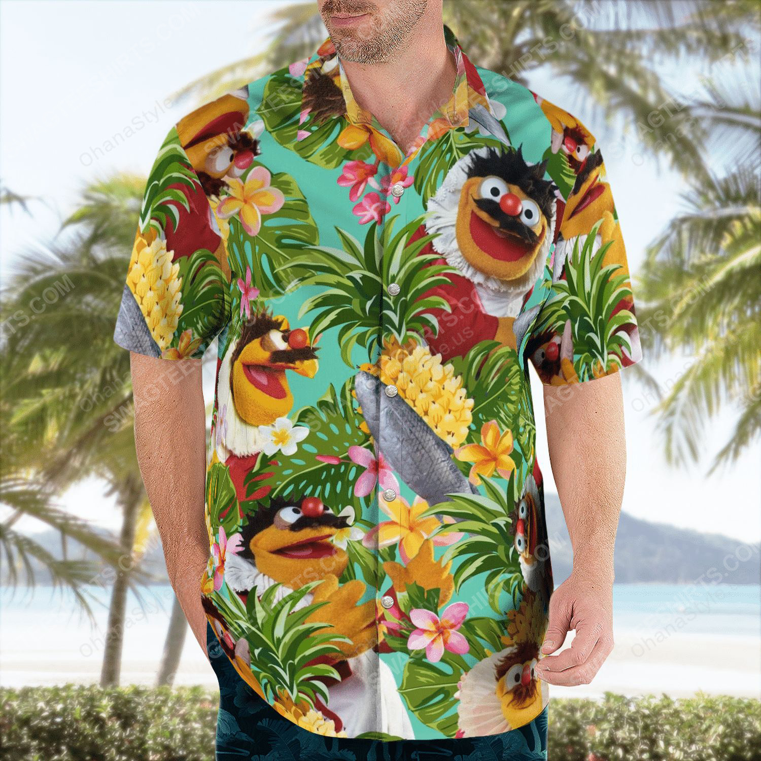 The muppet show lew zealand hawaiian shirt 3
