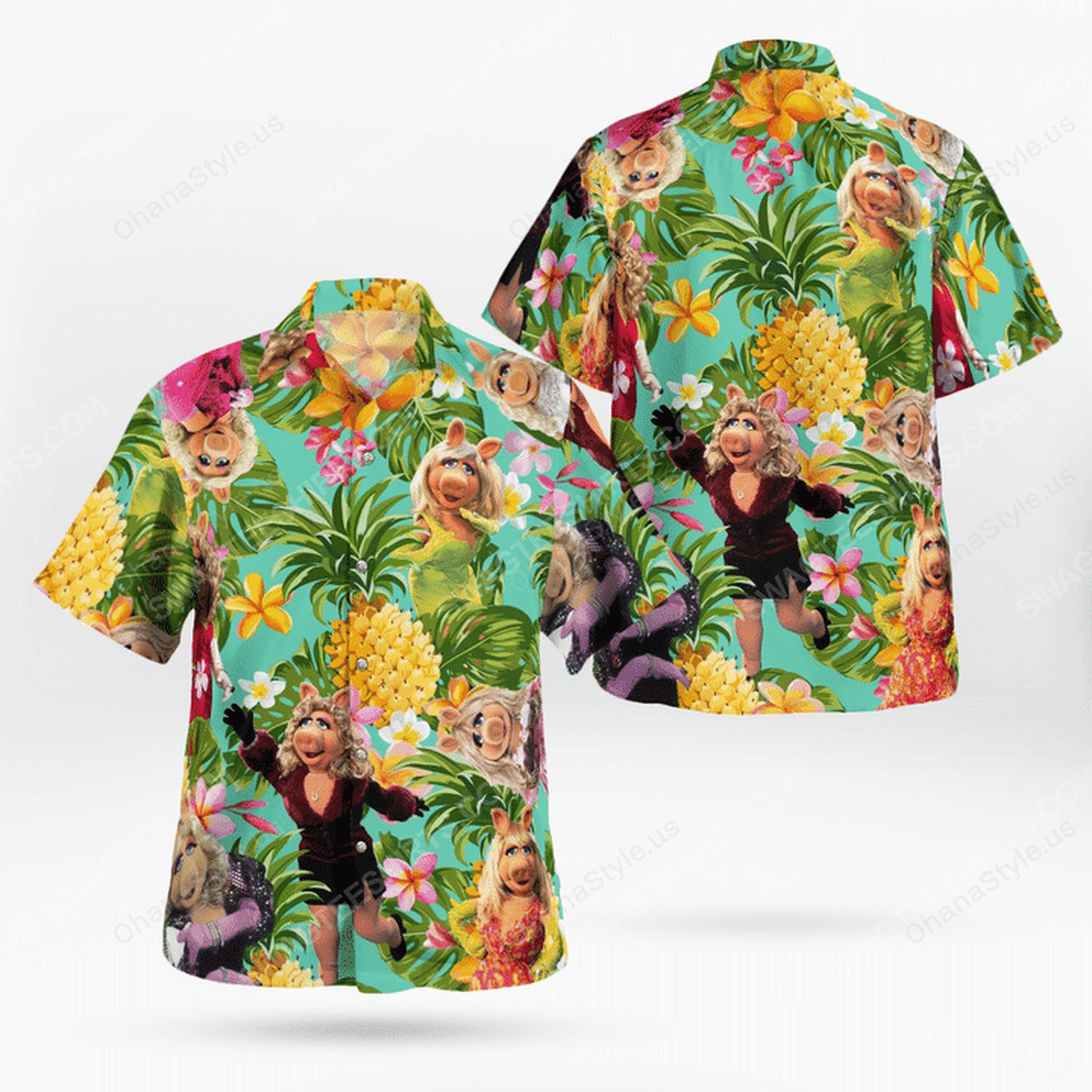 The muppet show miss piggy hawaiian shirt 3