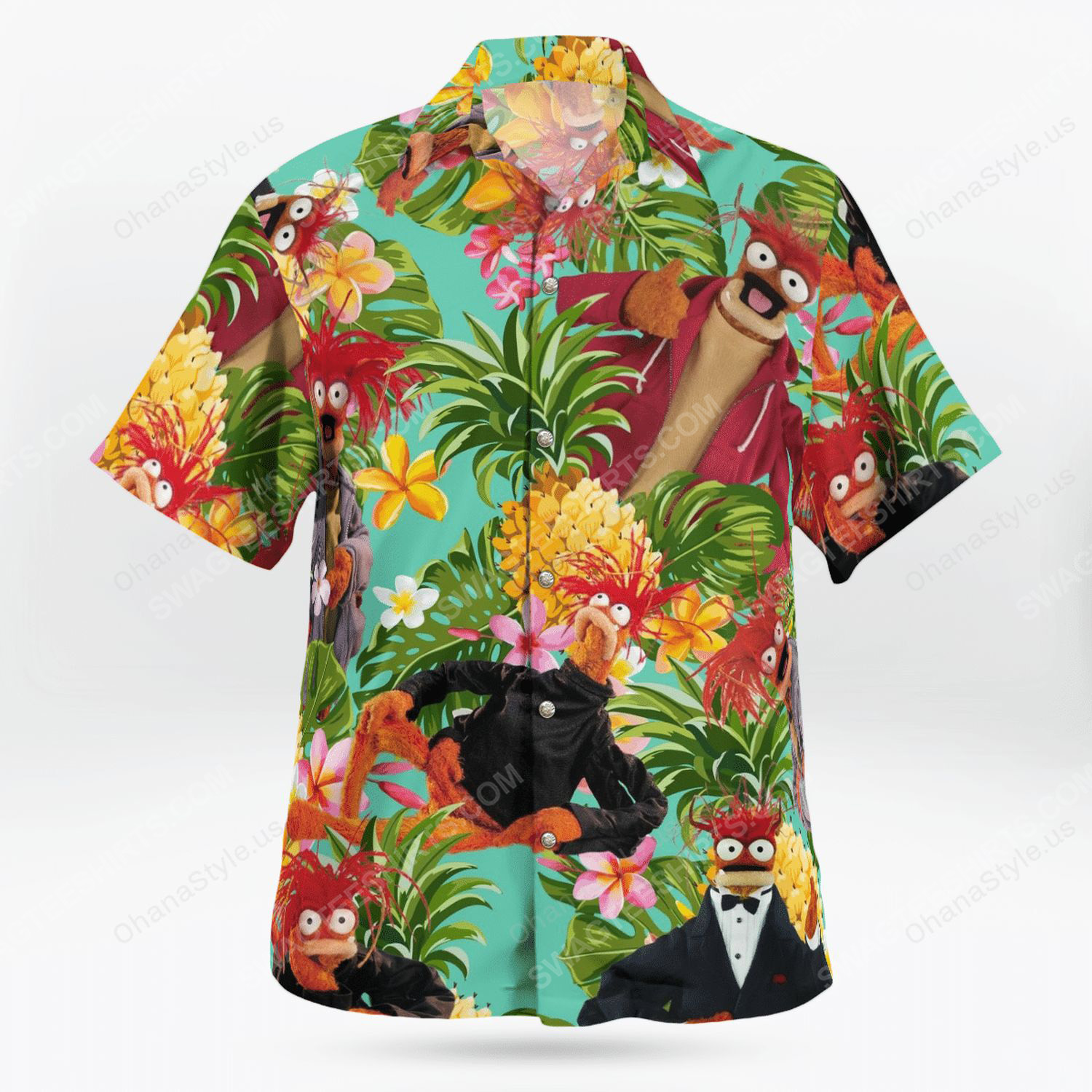 The muppet show pepe the king prawn hawaiian shirt 2