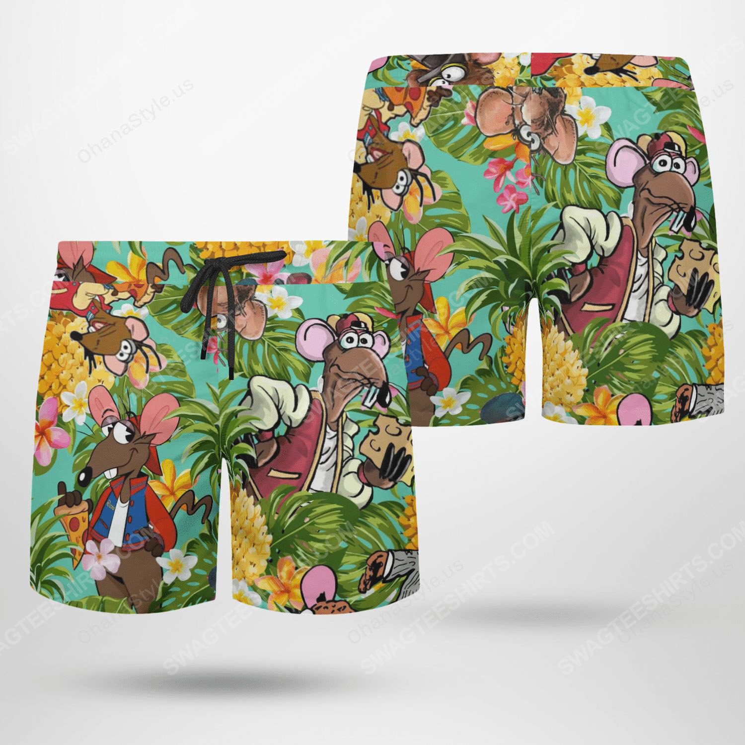 The muppet show rizzo the rat beach shorts