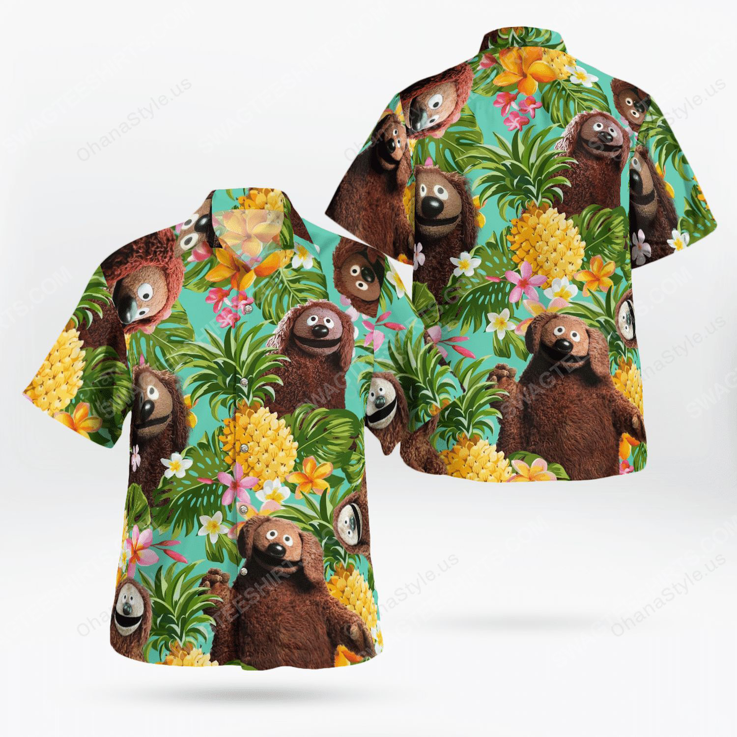 The muppet show rowlf the dog hawaiian shirt 1