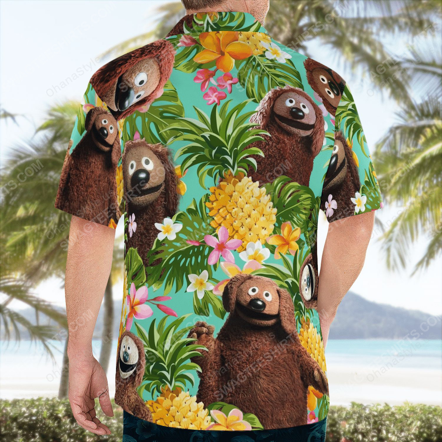 The muppet show rowlf the dog hawaiian shirt 4
