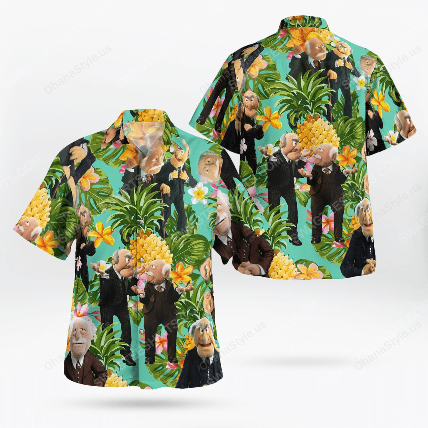 The muppet show statler and waldorf hawaiian shirt 1