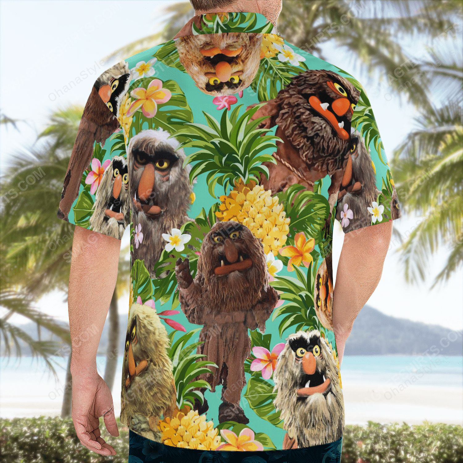 The muppet show sweetums hawaiian shirt 4