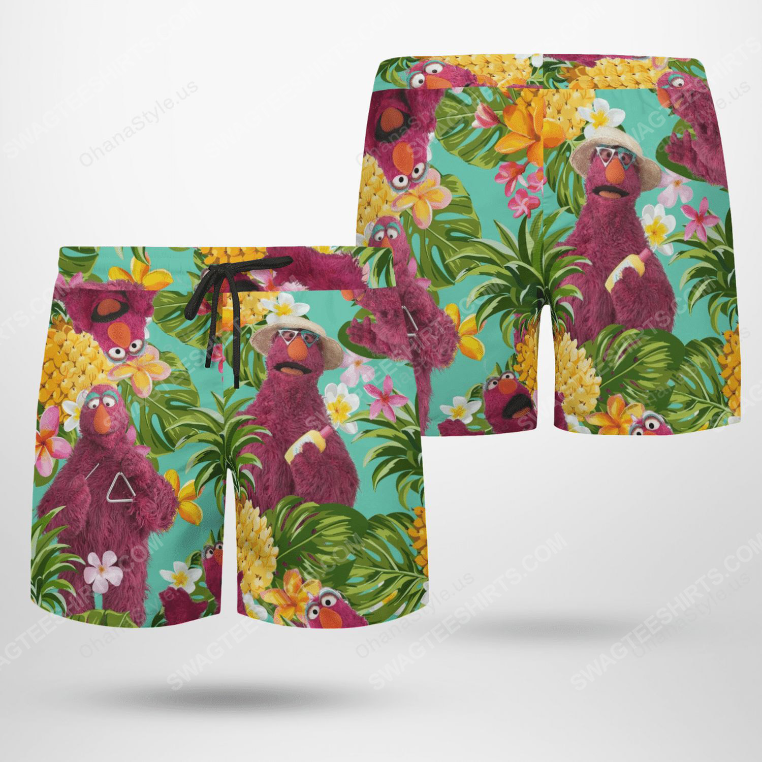The muppet show telly monster beach shorts