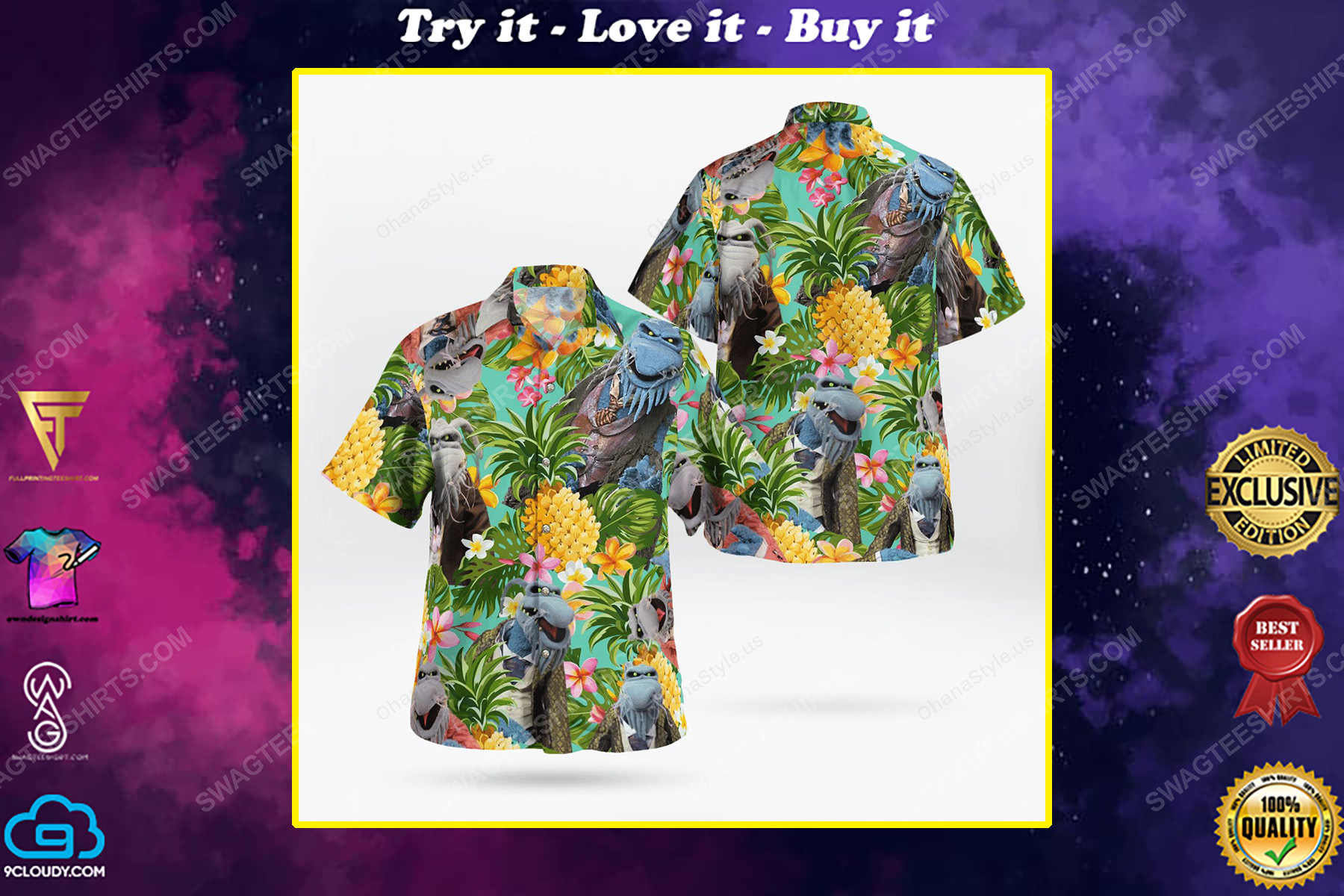 The muppet show uncle deadly hawaiian shirt