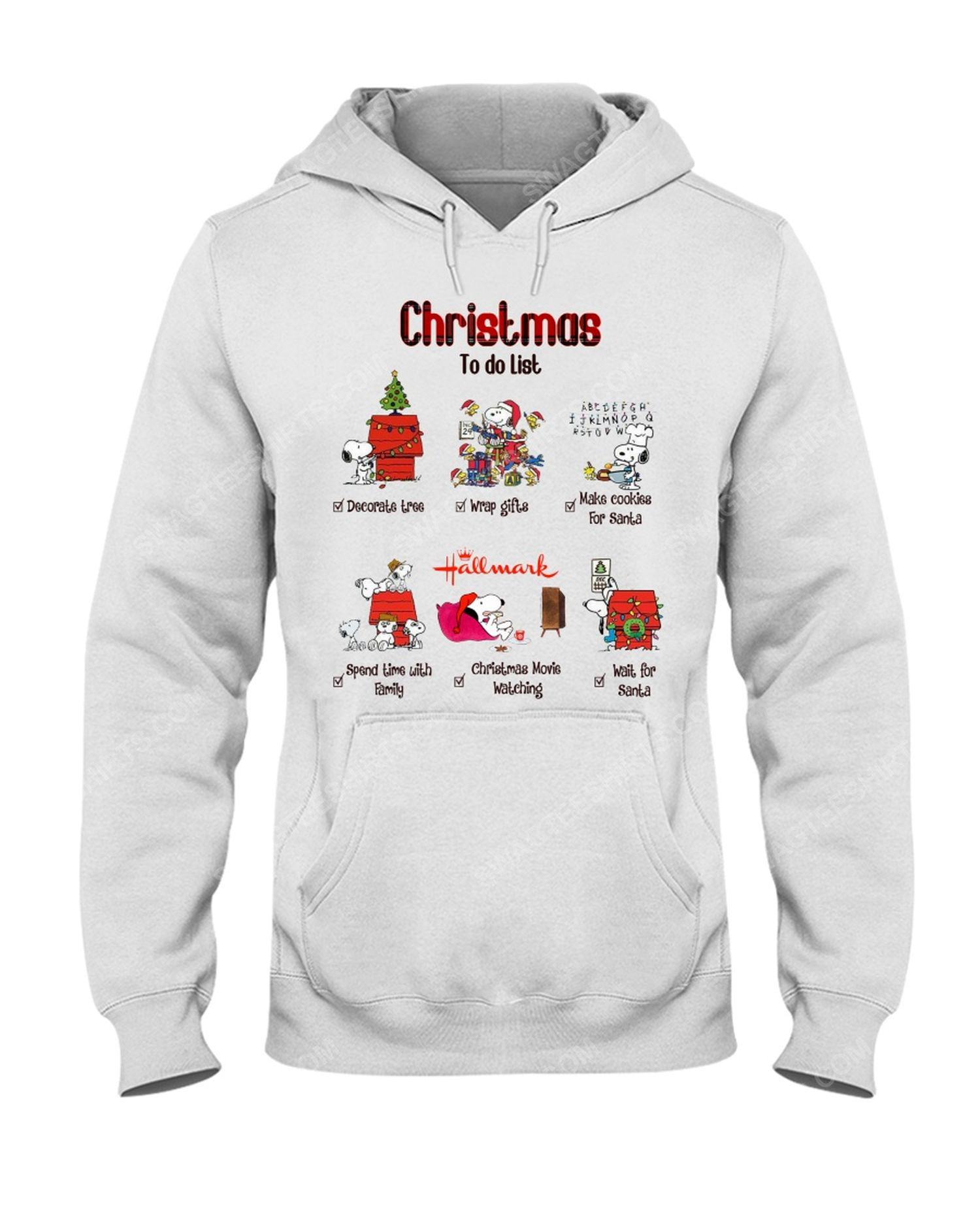 The snoopy christmas to do list hallmark hoodie