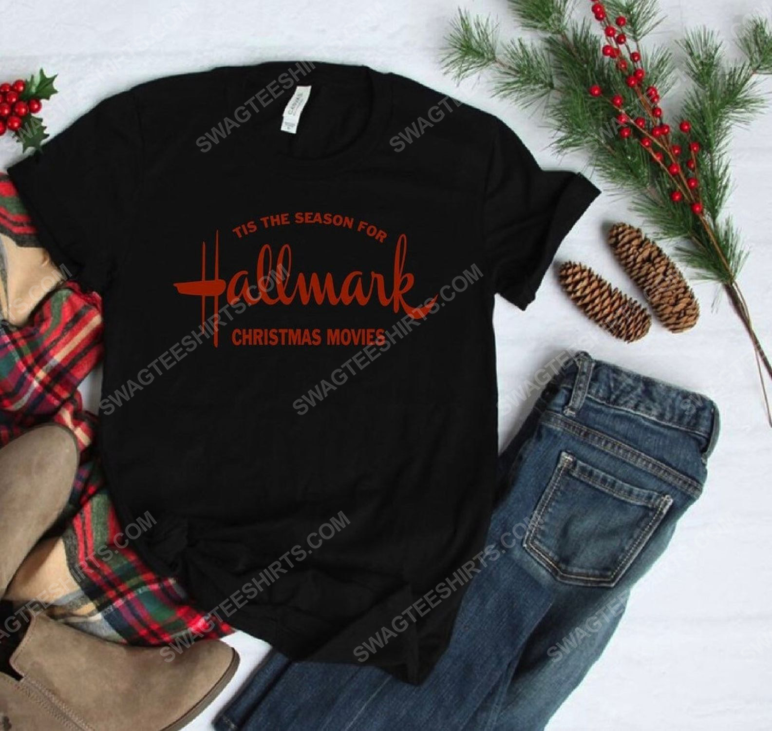 Tis the season for hallmark christmas movies hallmark christmas shirt 1