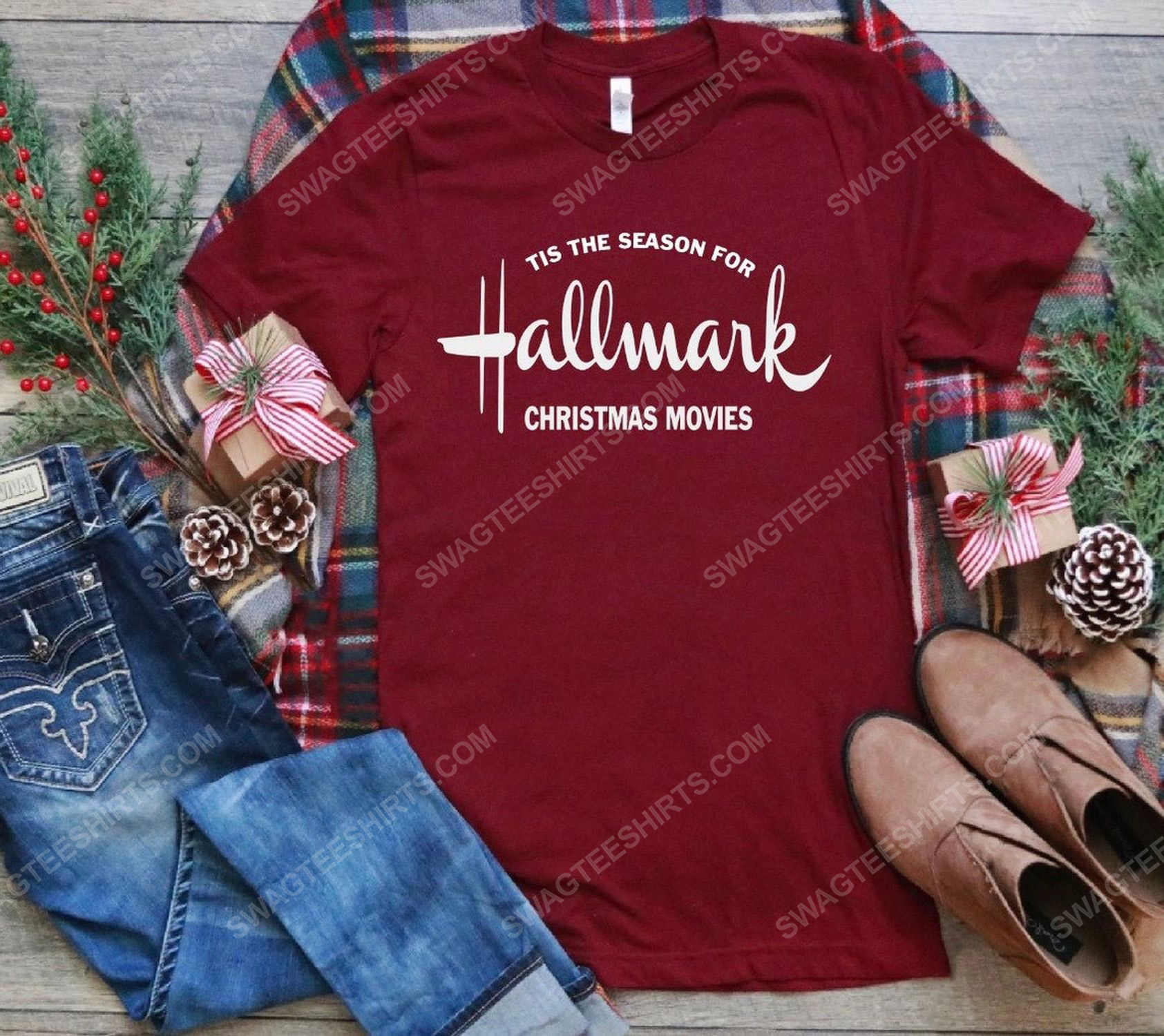 Tis the season for hallmark christmas movies hallmark christmas shirt 3