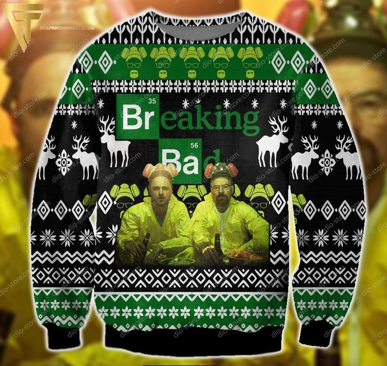 Breaking Bad Full Print Ugly Christmas Sweater - Copy (2)