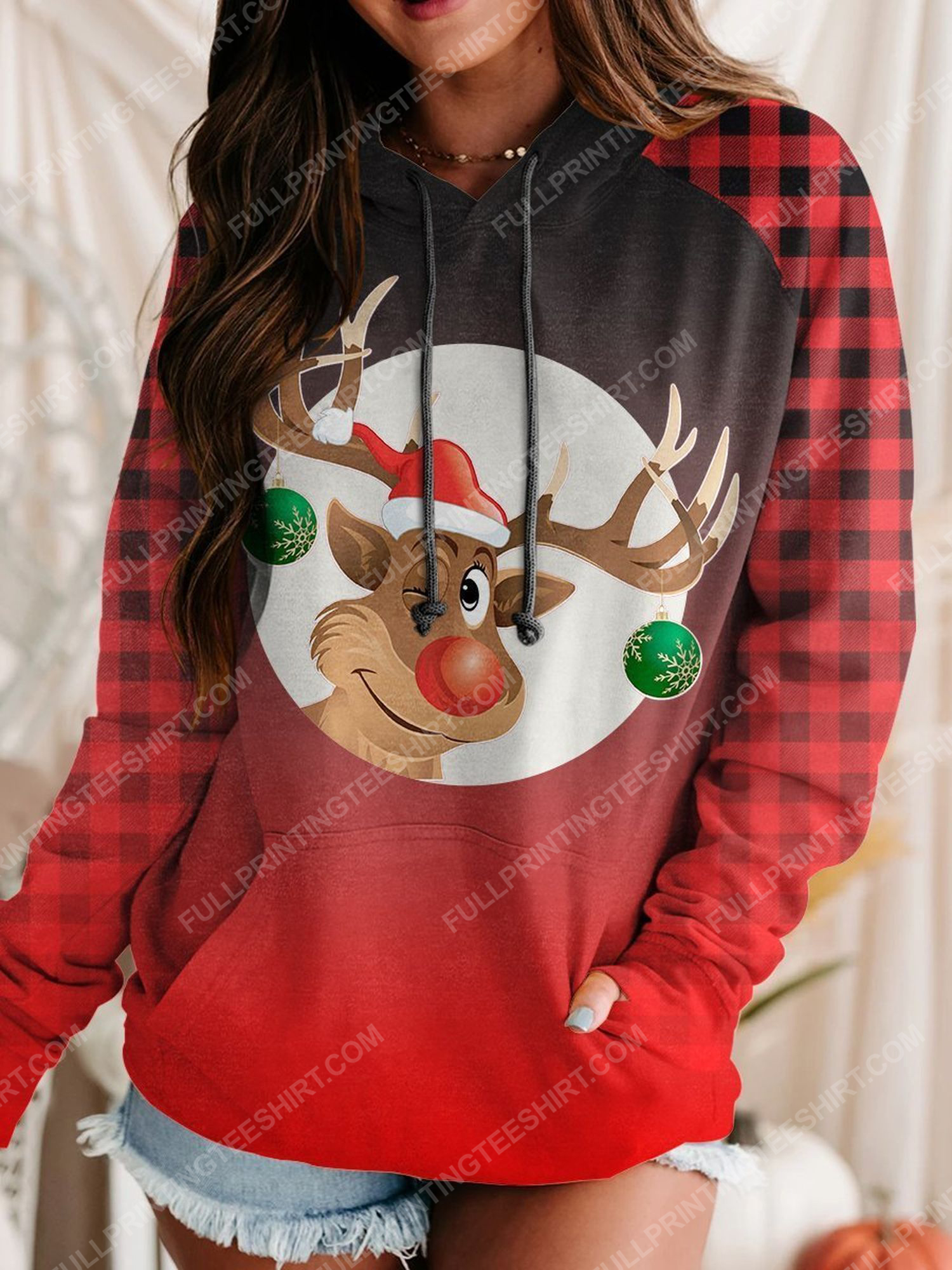 Christmas vacation reindeer full print shirt