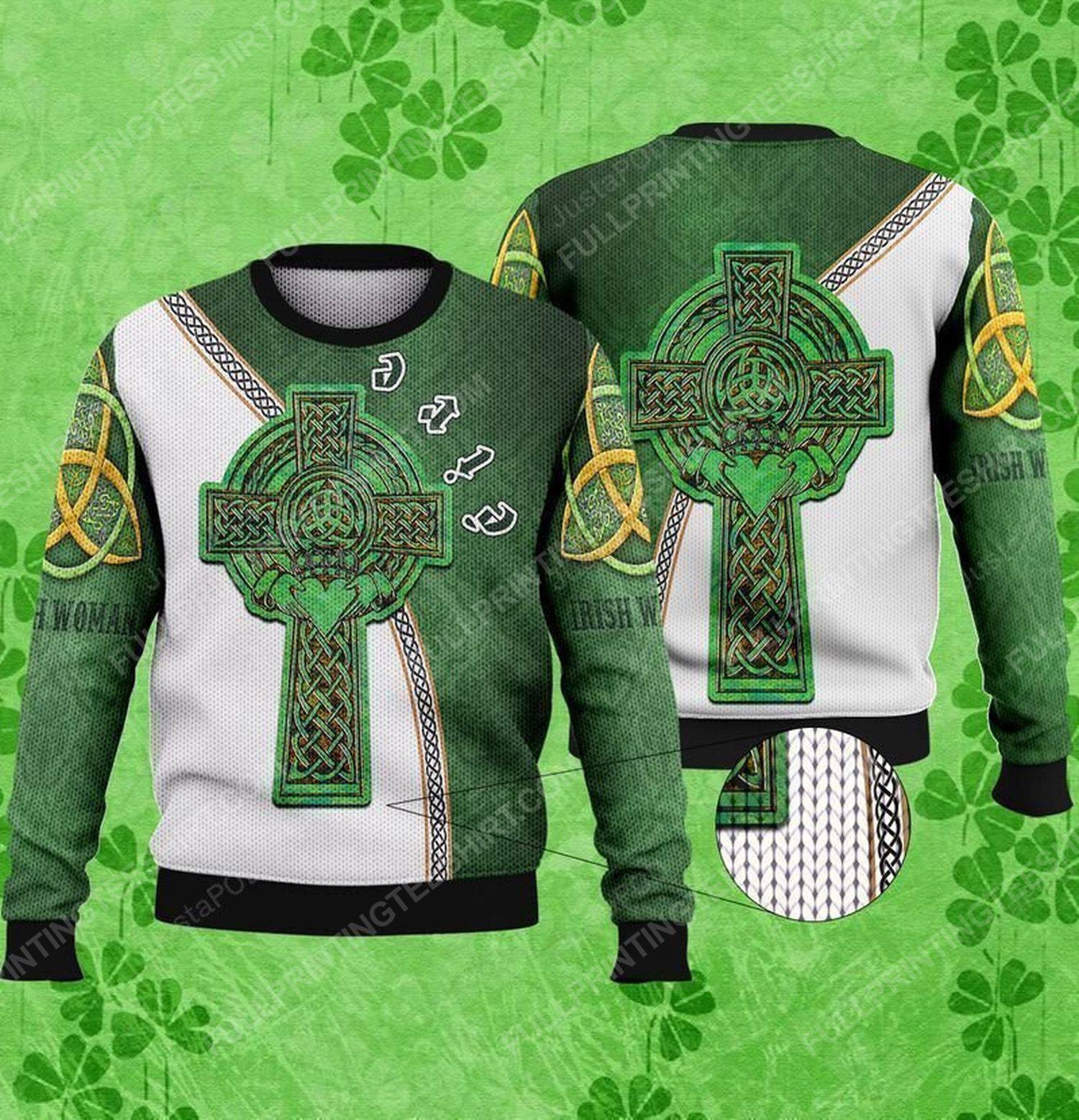 Happy st patrick's day christmas gift ugly christmas sweater