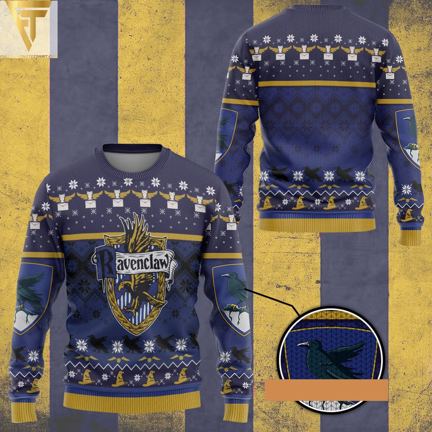 Harry potter ravenclaw house ugly christmas sweater