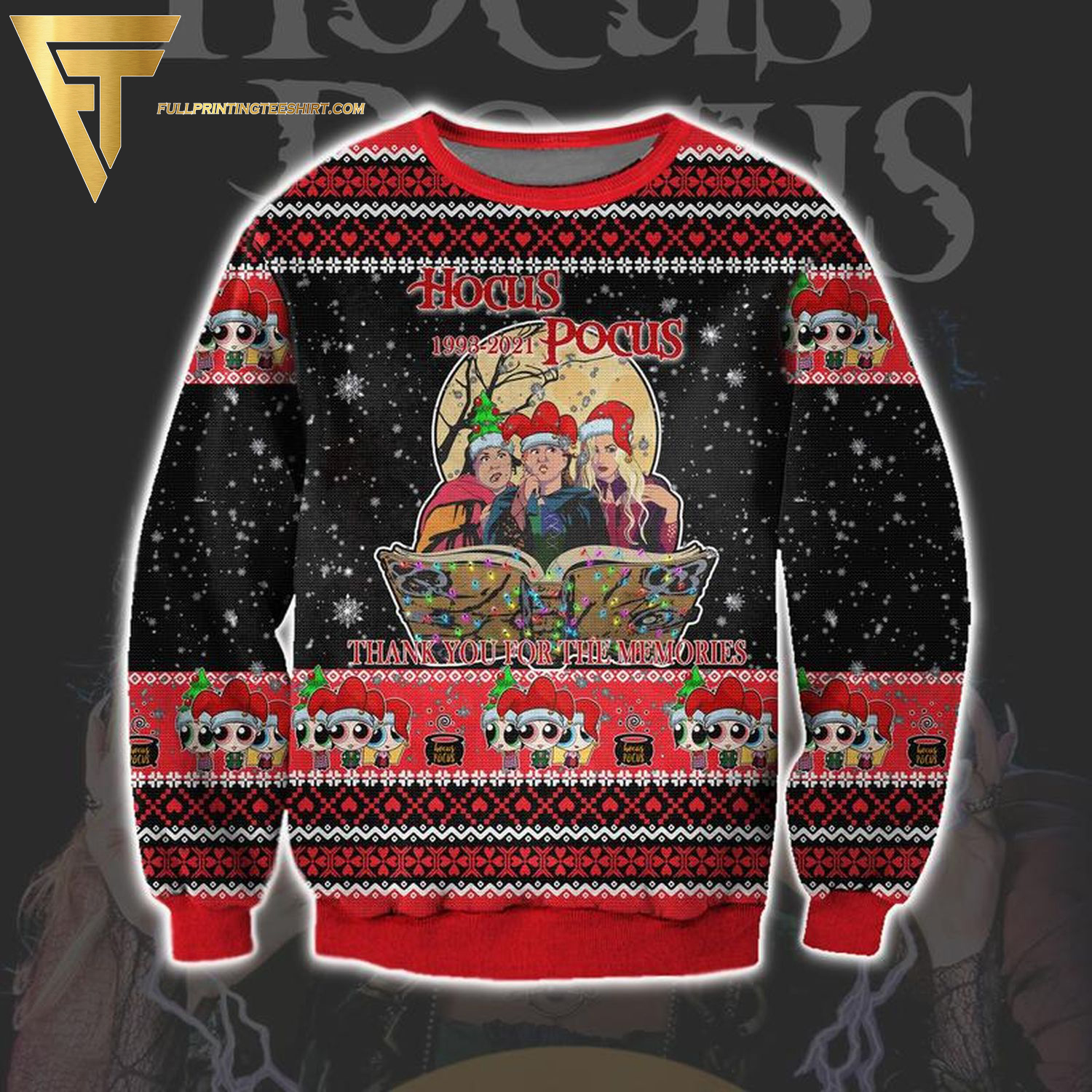 Hocus Pocus Thank You For The Memories Ugly Christmas Sweater