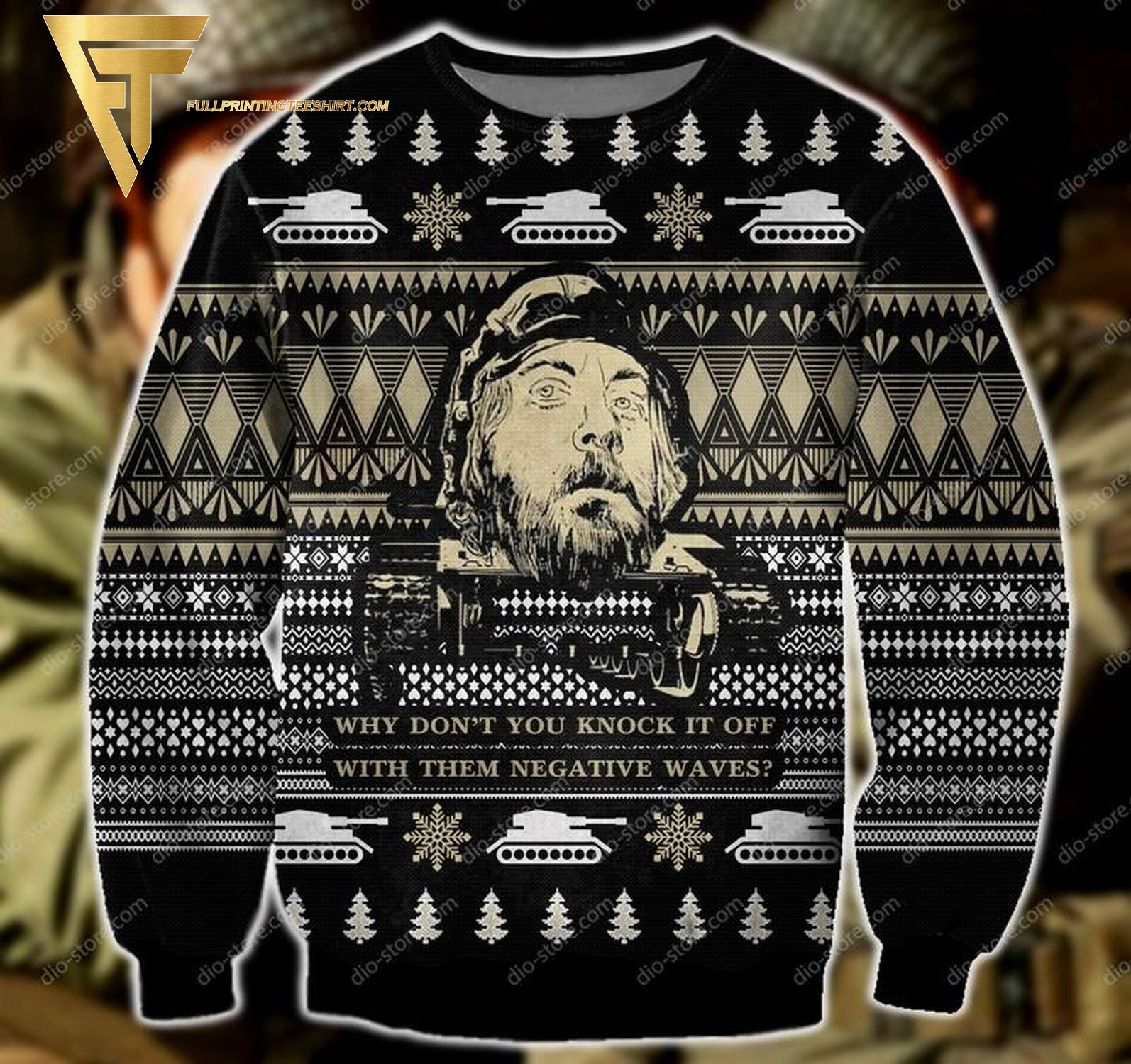 Kelly's Heroes Full Print Ugly Christmas Sweater