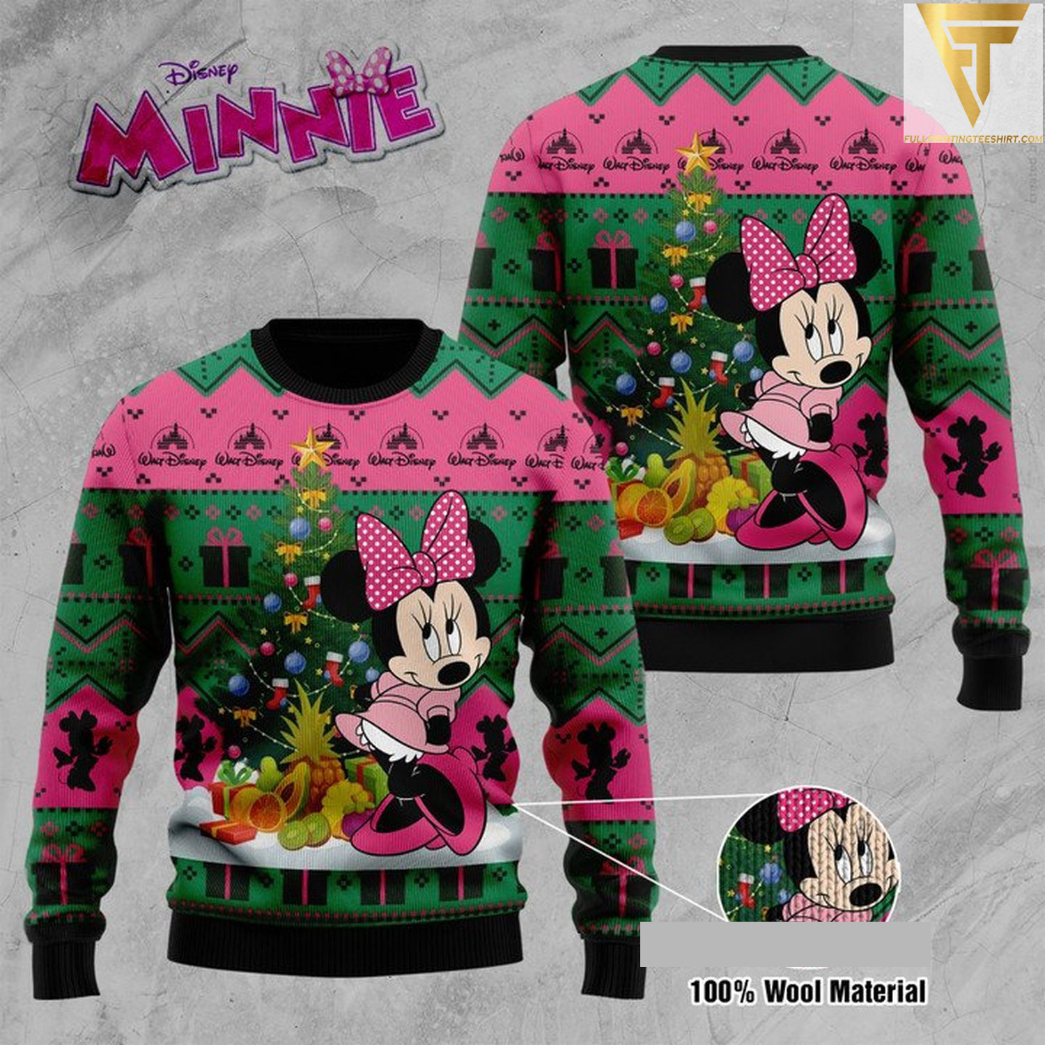 Minnie mouse ugly christmas sweater